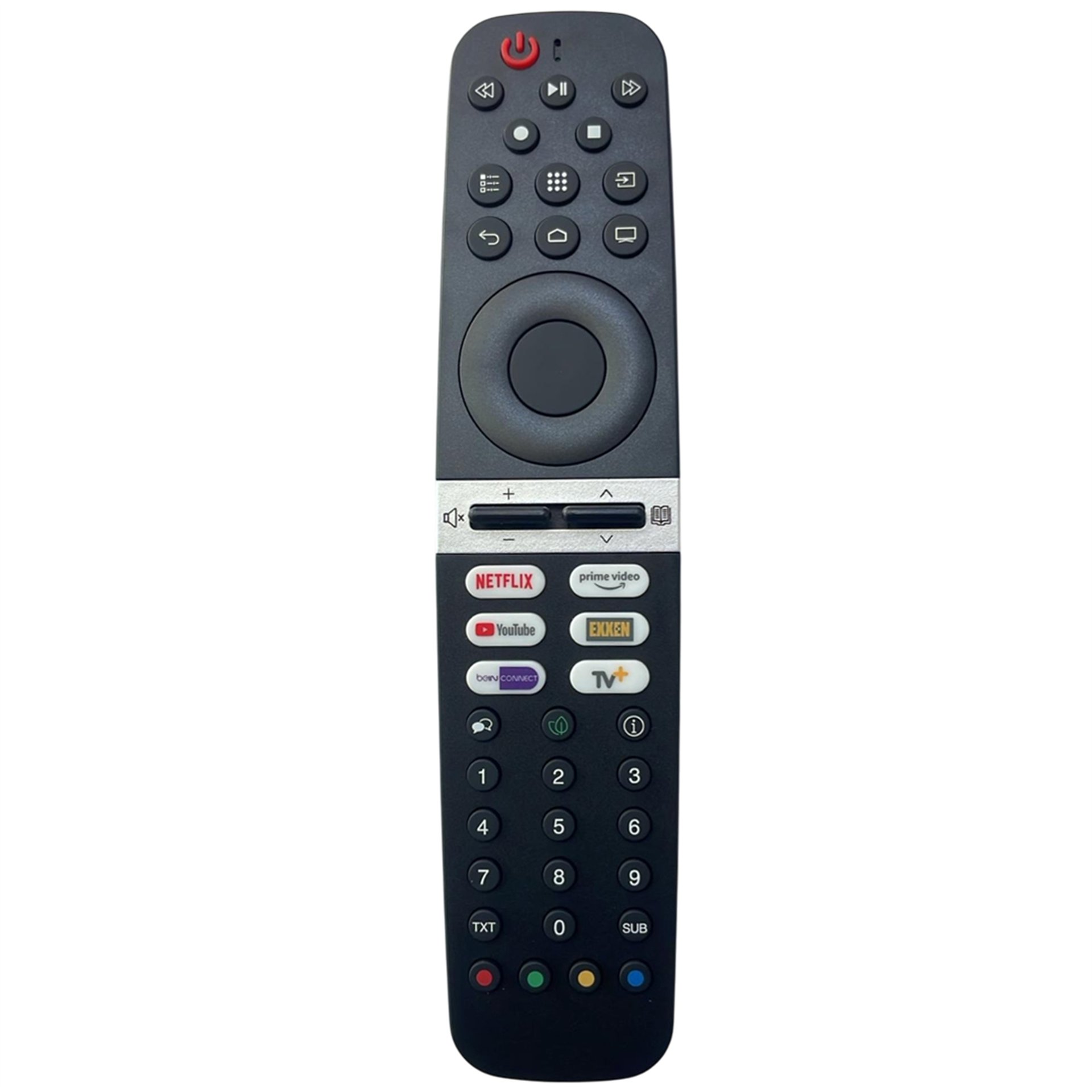 Reyonex WEKO KR VISAGE VS3187R-5 NETFLIX-PRIME VIDEO-BEINCONNECT-EXXEN-YOUTUBE-TV+ TUŞLU LCD LED TV KUMANDA SES KOMUTSUZ - LCD Akıllı Kumandalar