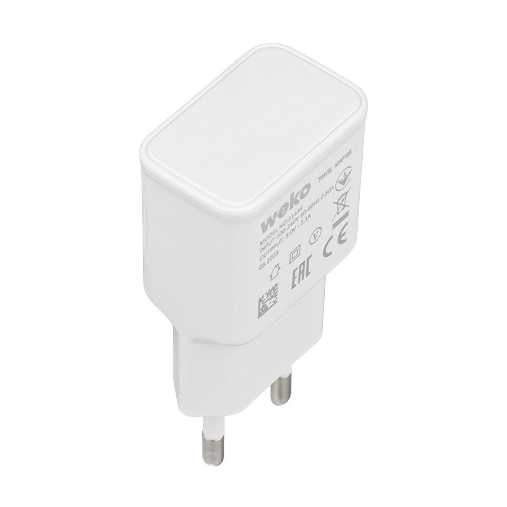 Weko Weko WK-21434 2.1 Amper Telefon Şarj Adaptörü + Micro USB Kablo - Şarj Cihazları