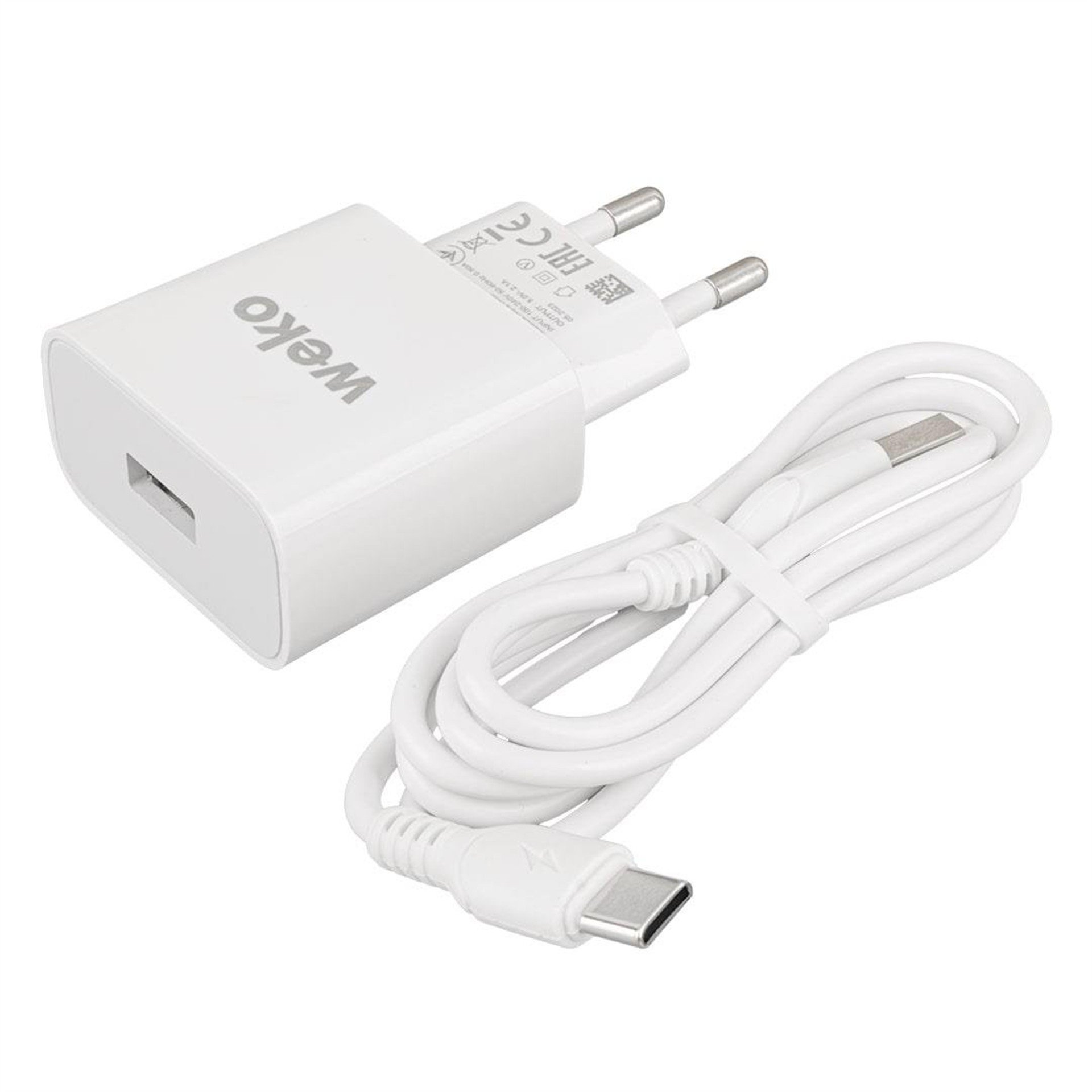 Weko Weko WK-21435 M7 2.1 Amper Telefon Şarj Adaptörü + Type-C Kablo - Şarj Cihazları