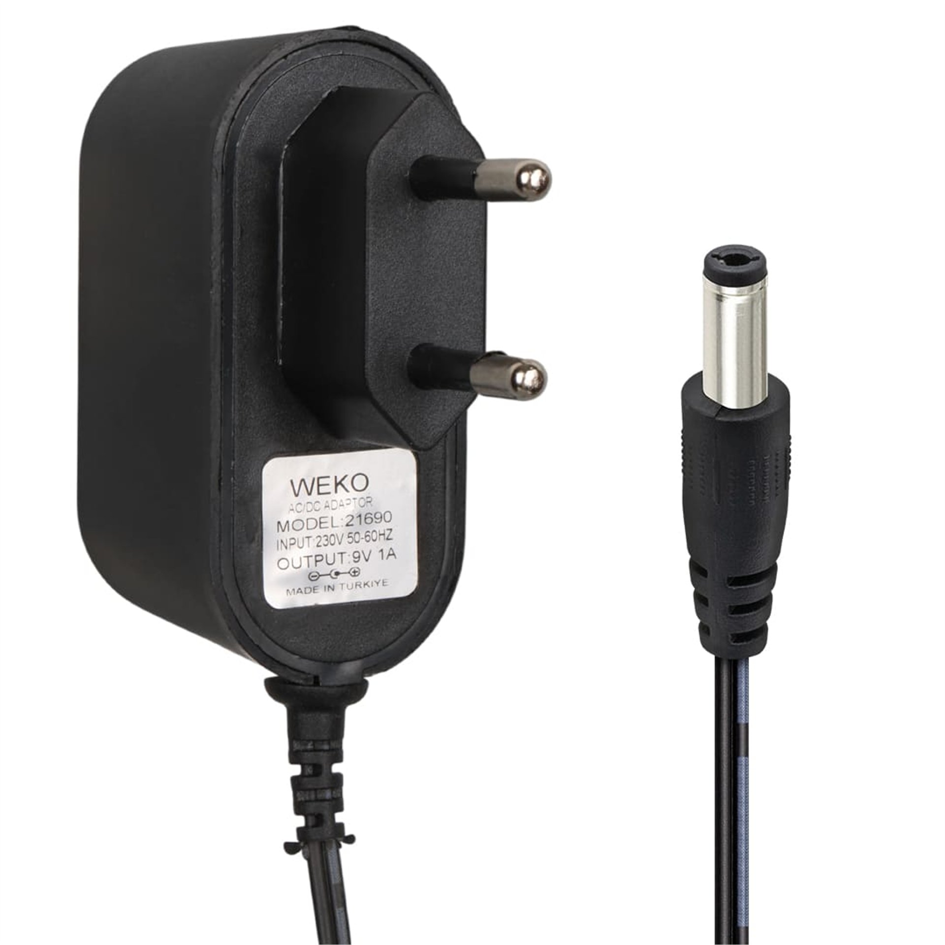 Weko Weko WK-21690 9 Volt 1 Amper 5.5*2.5 Mm Uçlu Priz Tipi Adaptör - Adaptörler