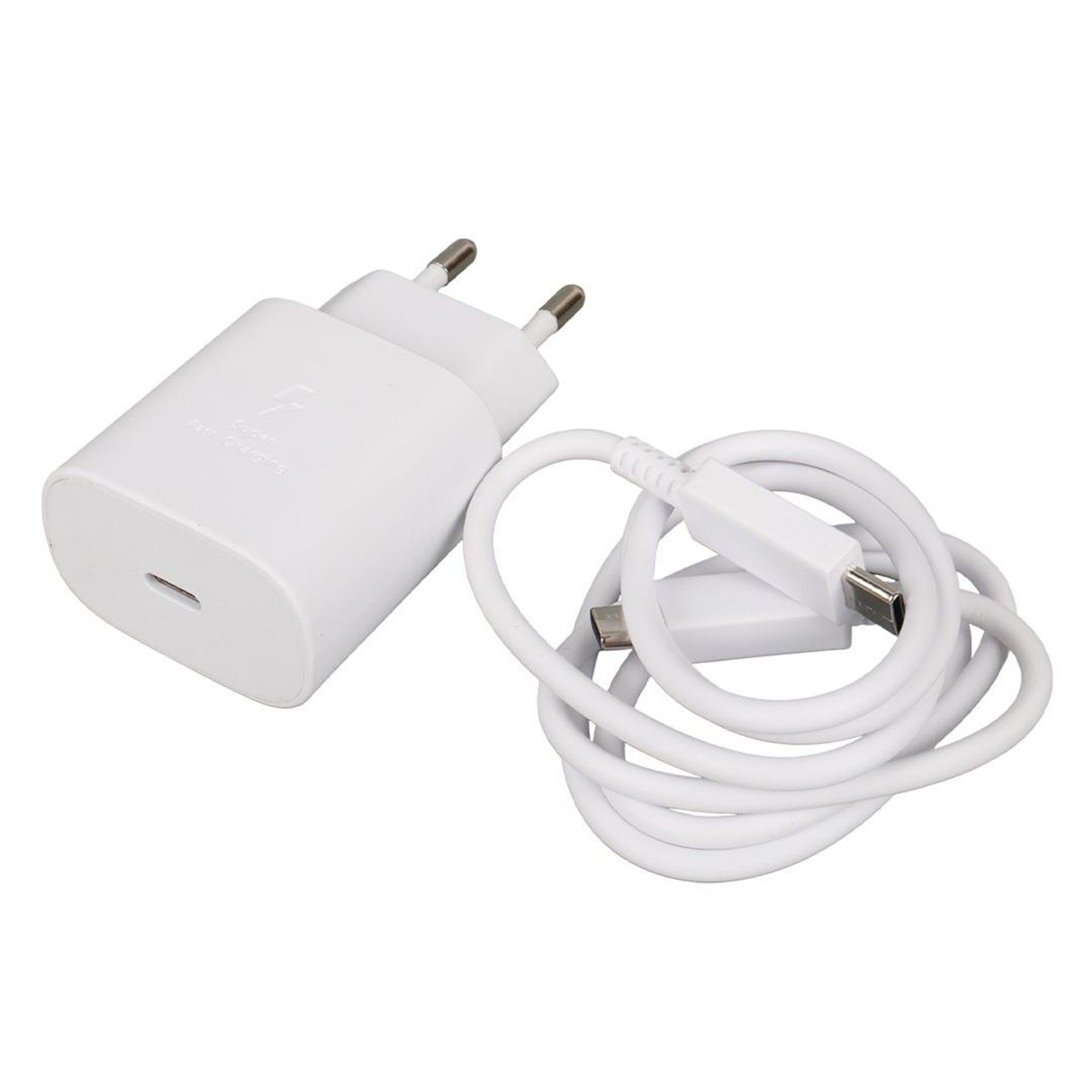 Weko Weko WK-27878 Note10 Beyaz 25 Watt Şarj Başlık Adaptörü + Type-C To Type-C Kablo - Şarj Cihazları