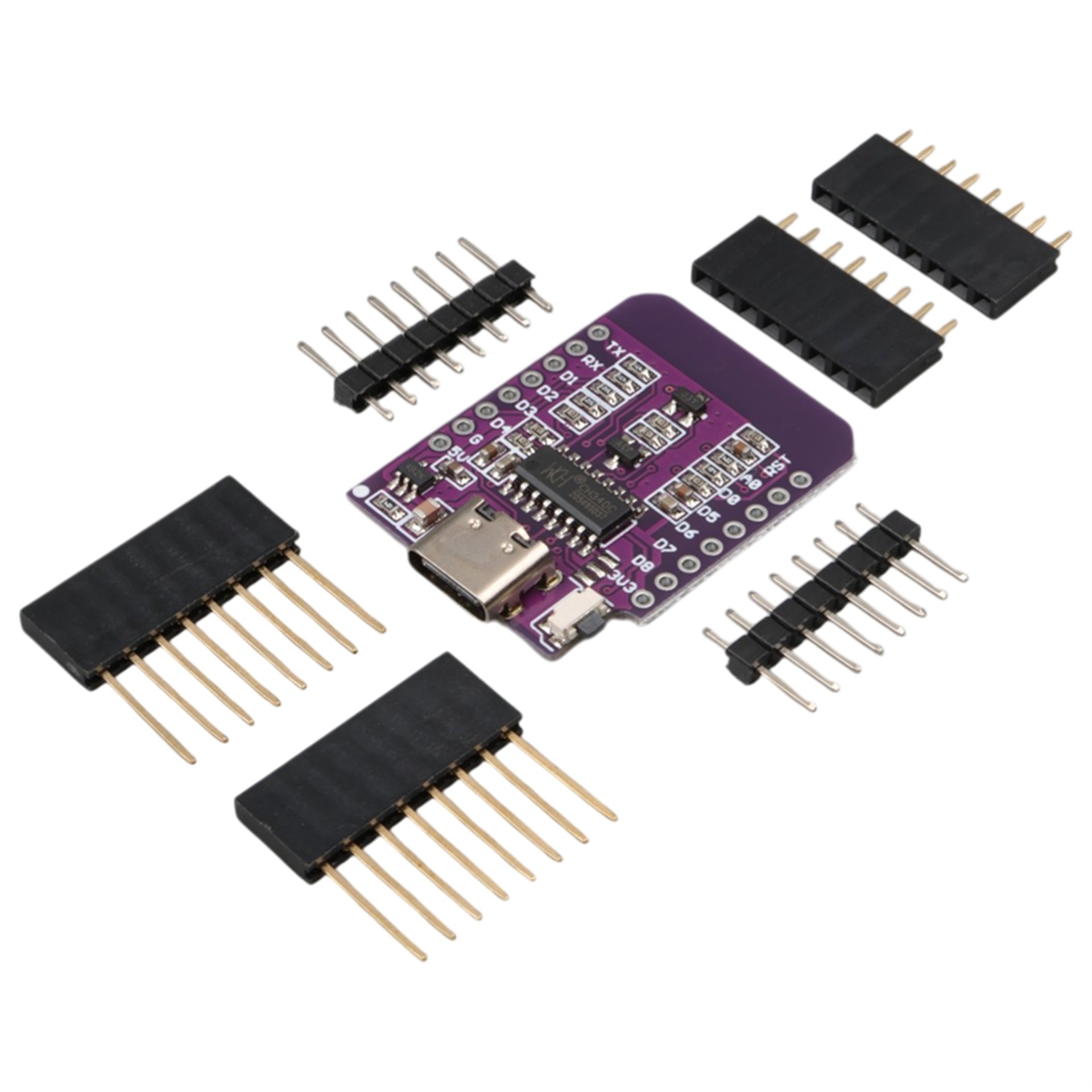 Oem Wemos D1 Mini V4.0 ESP8266 Geliştirme Kartı Type-C Girişli WiFi Mikrokontrolcü Modülü - Elektronik Modüller
