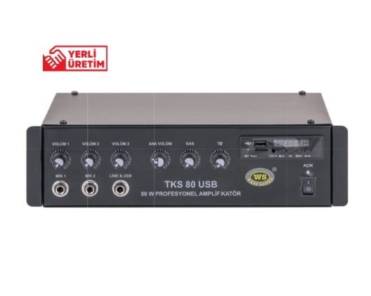 WESTSOUND TKS-80 80 WATT PROFEFSYONEL MİKSERLİ AMPLİFİKATÖR