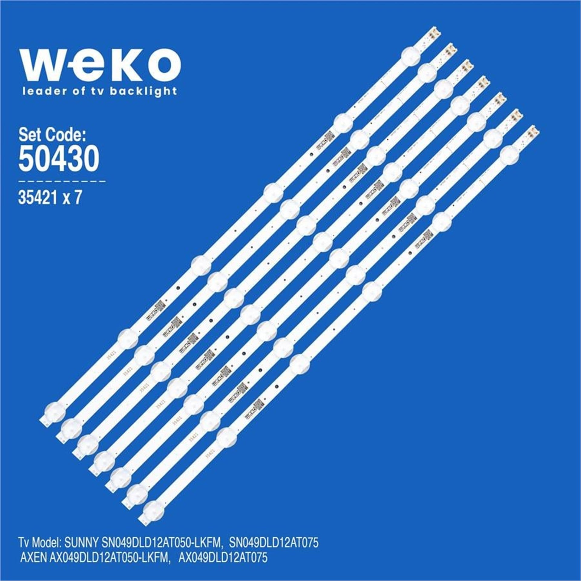 Weko Wkset-5430 35421X7 49 Atmaca Drt_Rev.01  7 Adet Led Bar - Tv Led Bar