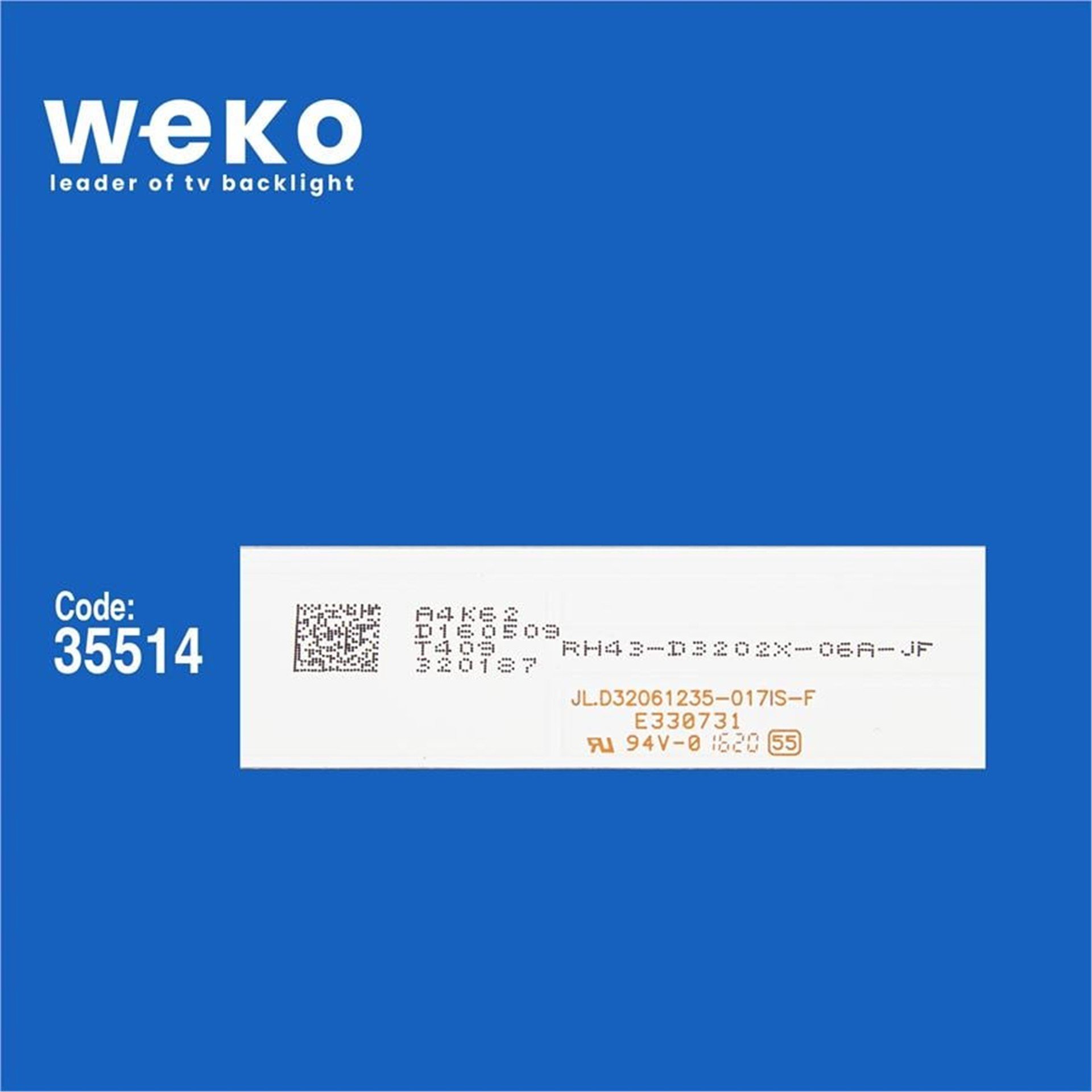Weko Wkset-5522 35514X3 Jl.D32061235-017Hs-F - E330731 3 Adet Led Bar - Tv Led Bar