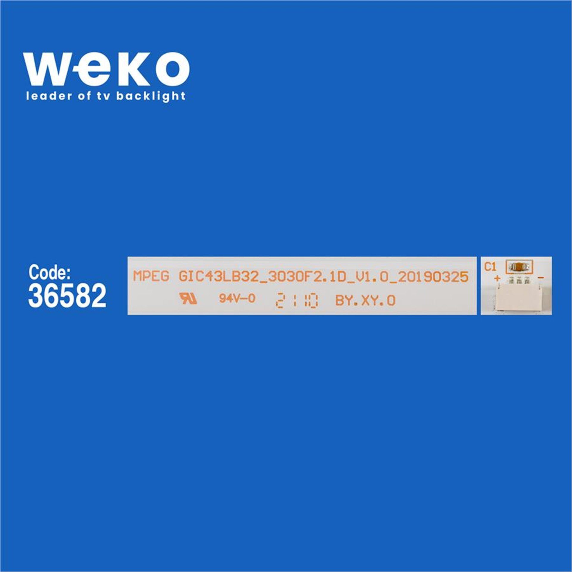 Weko Wkset-5588 36582X2 Gıc43lb32_3030F2.1D|4C-Lb4311 2 Adet Led Bar - Tv Led Bar