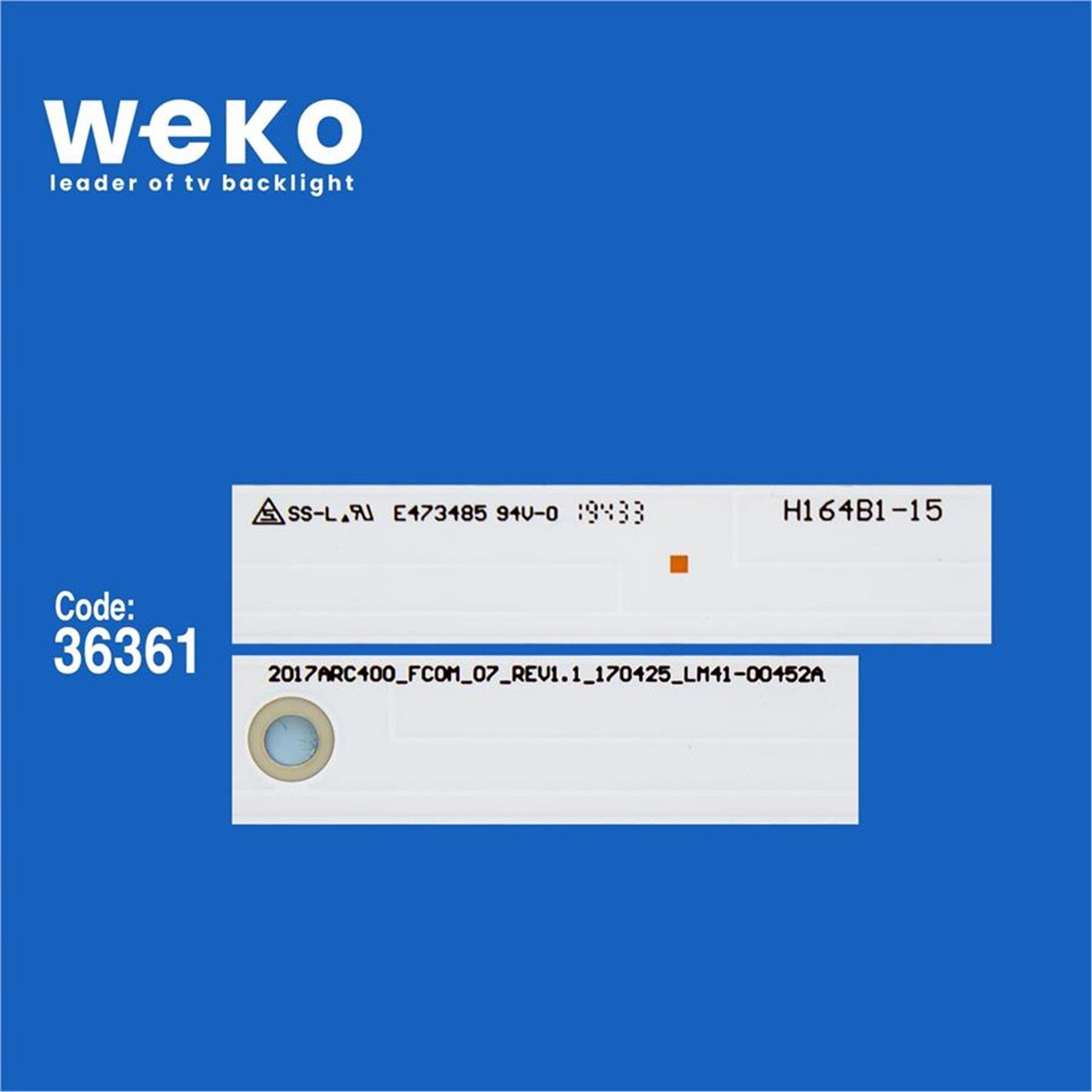 Weko Wkset-5642 36361X3 Samsung_2017Arc400_Fcom_07_Rev1.1_170425 3 Adet Led Bar - Tv Led Bar