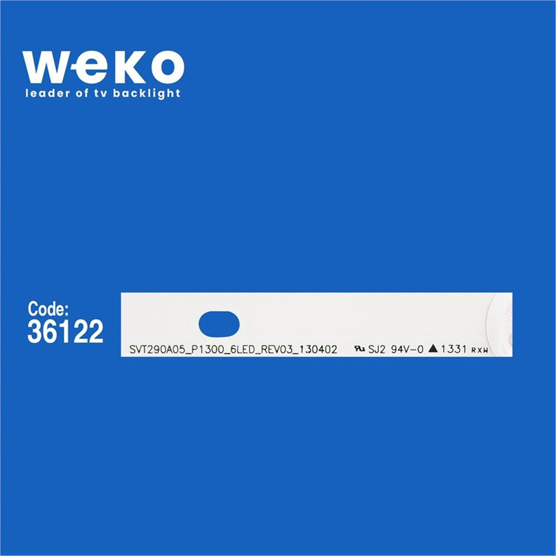 Weko Wkset-5644 36122X3 Svt290a05_P1300_6Led_Rev03_130402 3 Adet Led Bar - Tv Led Bar