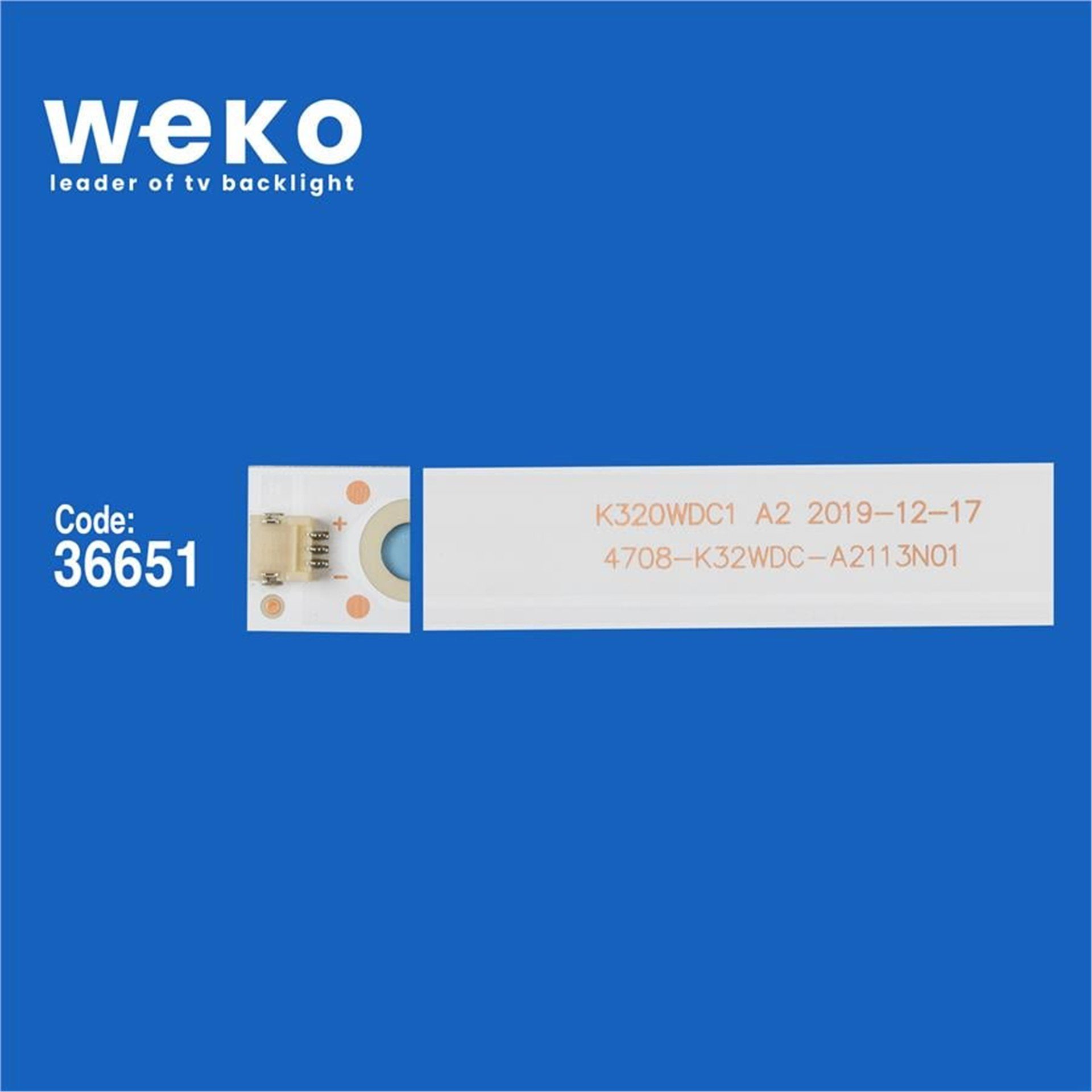 Weko Wkset-5647 36651X2 K320wdc1 A2  K320wdx  A2  Çift Soket 2 Adet Led Bar - Tv Led Bar