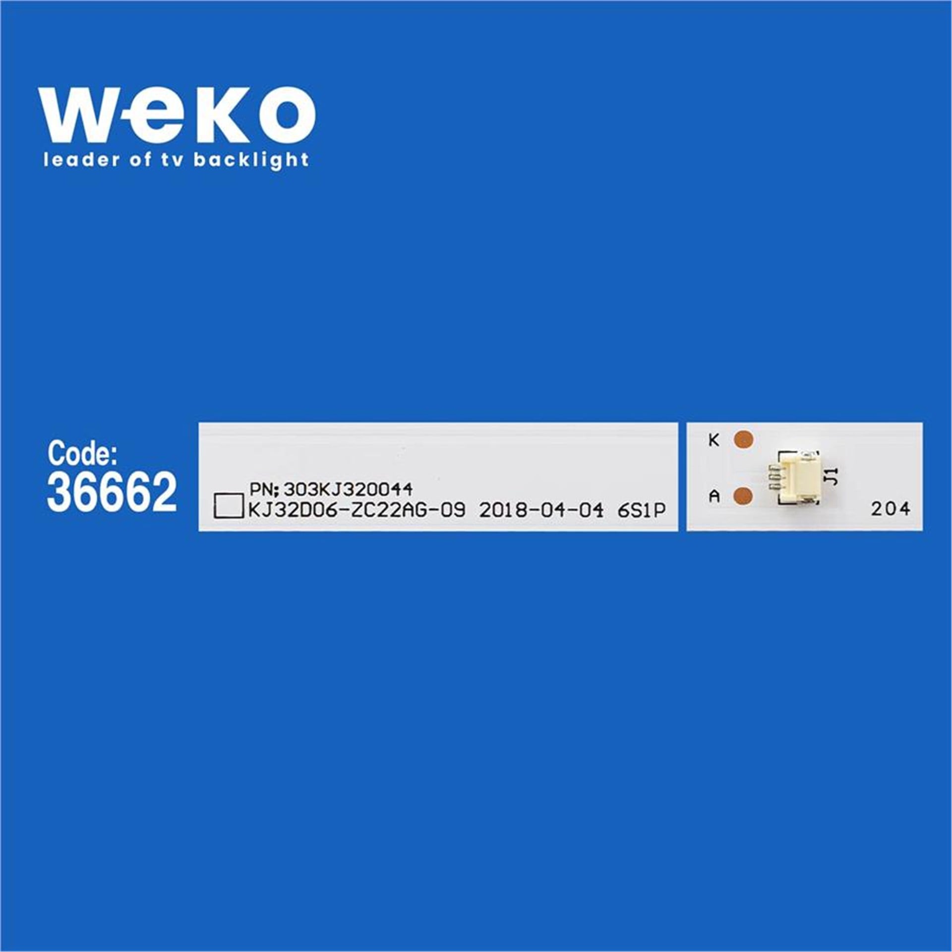 Weko Wkset-5691 36662X2 Dled32hd 2X6 0005 D19 2 Adet Led Bar (6V6led57cm) - Tv Led Bar