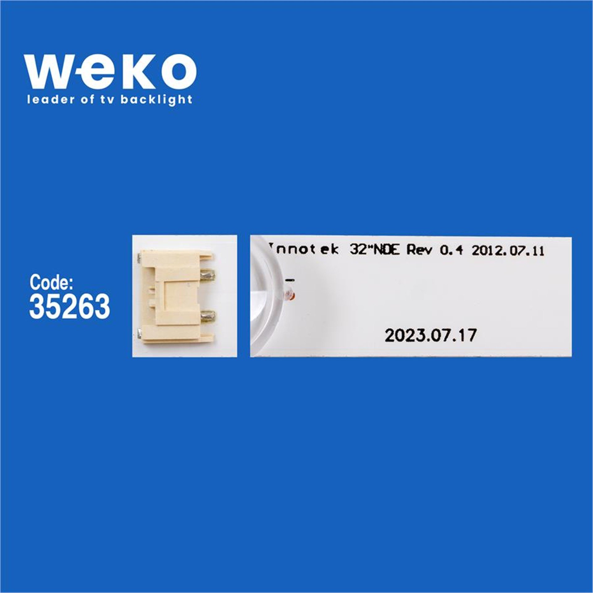 Weko Wkset-5721 35263X4 32_Array_0.1_7Led_Rev0.2 4 Adet Led Bar - Tv Led Bar
