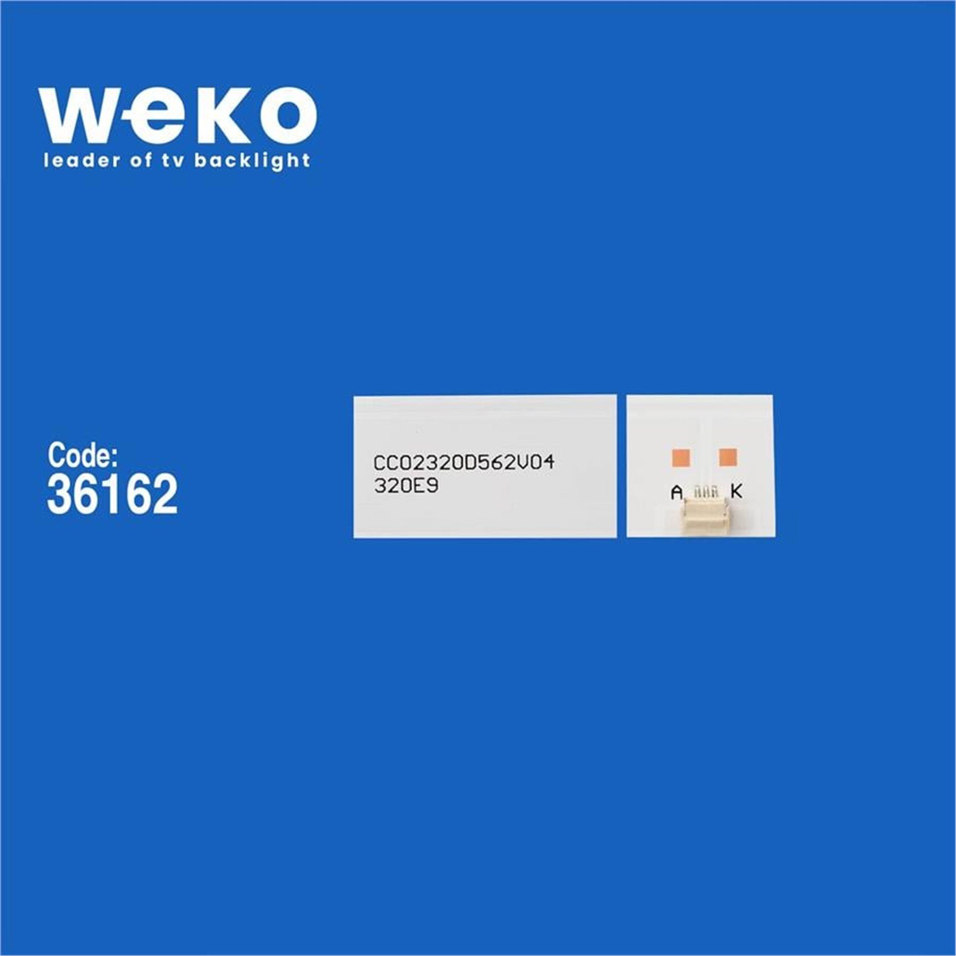 Weko Wkset-5726 36162X2 Cc02320d562v04 320E9 2X6 2 Adet Led Bar 6V - Tv Led Bar