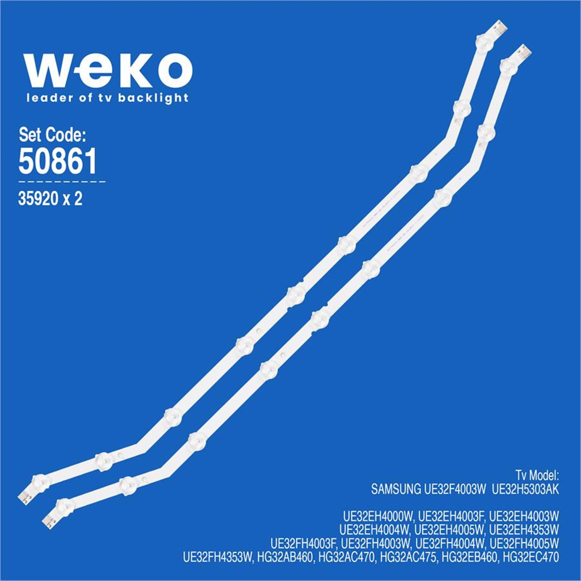 Weko Wkset-5861 35920X2 Samsung_2017Svs32_28N1_B2_09_Rev1.7_131015 2 Adet Led Bar (9Led) - Tv Led Bar