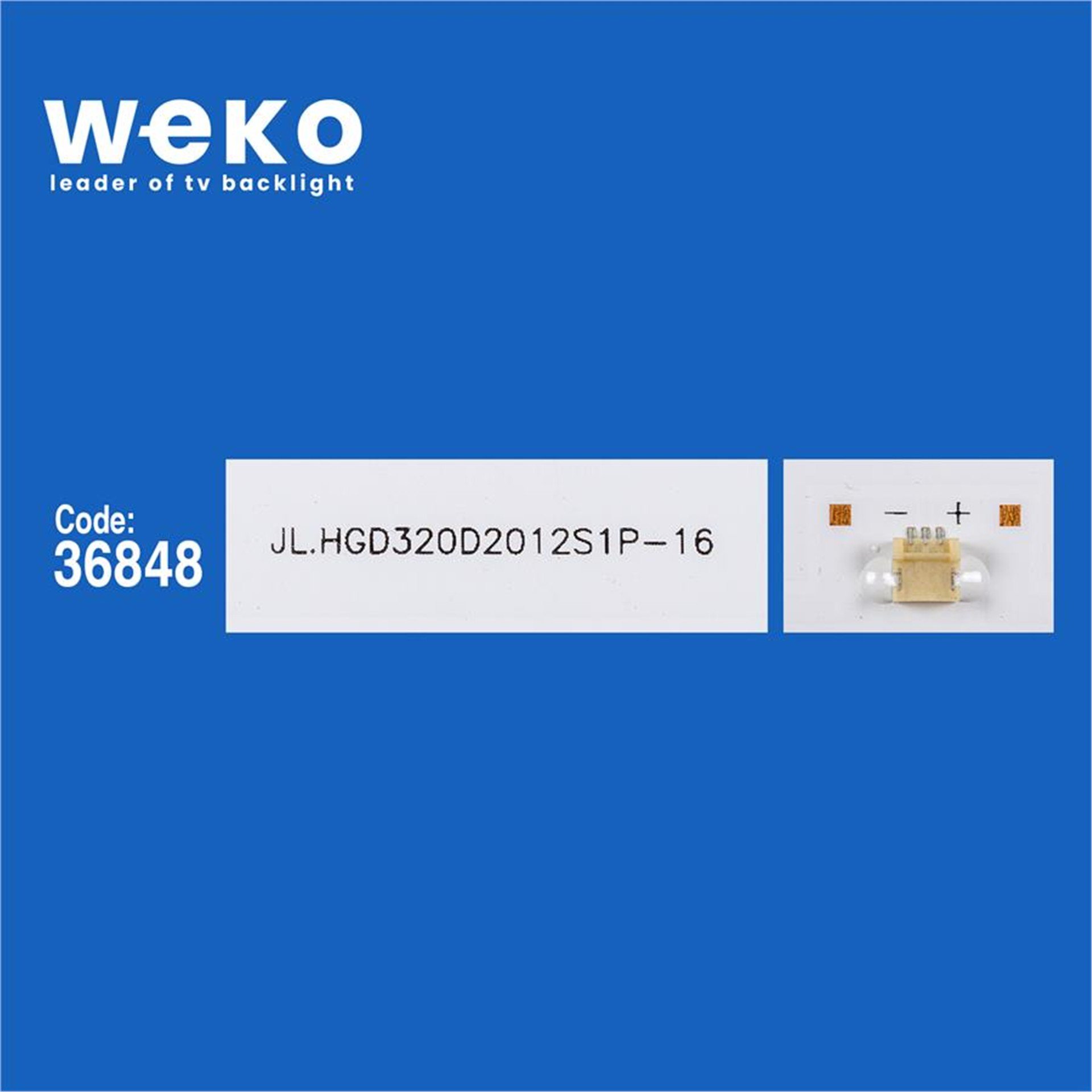 Weko Wkset-6041 36848X2 Jl.Hgd320d2012s1p-16 2 Adet Led Bar - Tv Led Bar