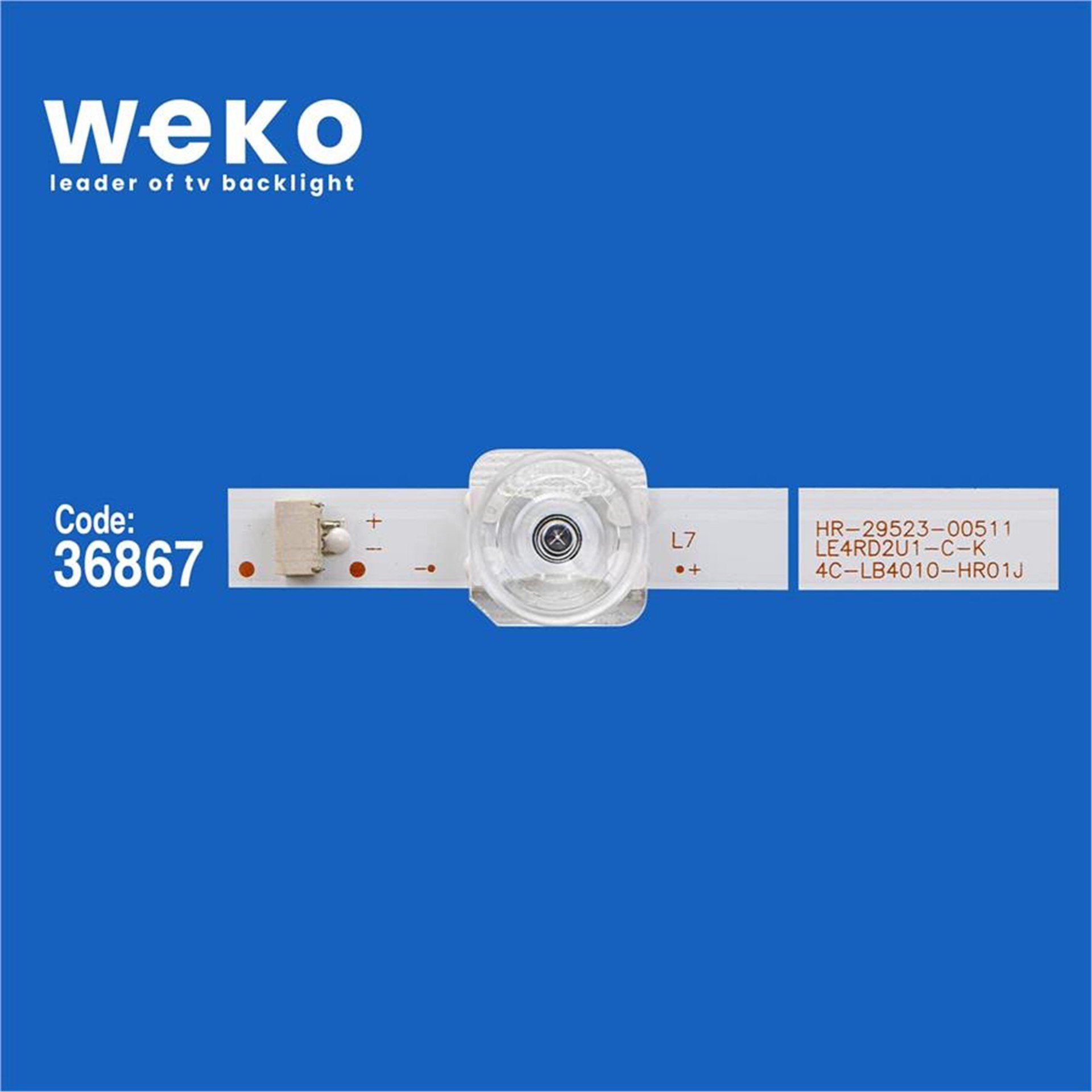 Weko Wkset-6056 36867X2 40Hr330m10a0 V4 4C-Lb4010-Hr01 J  2 Adet Led Bar - Tv Led Bar