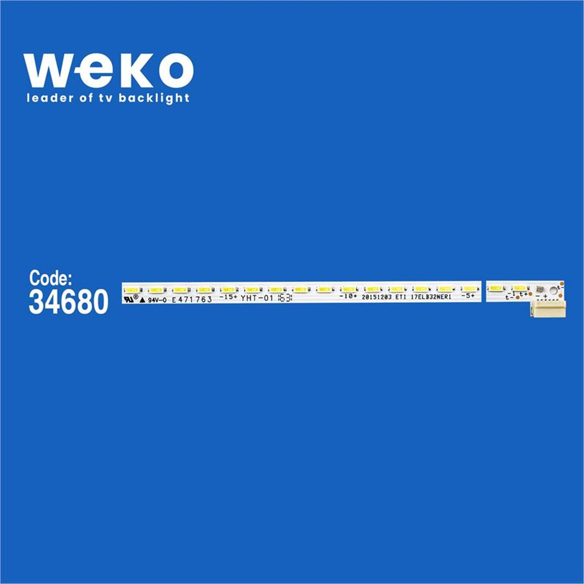 Weko Wkset-6126 34680X1 17Elb32ner1 0532005.400300.3202 Etı 20150004  1 Adet Led Bar (64Led) - Tv Led Bar