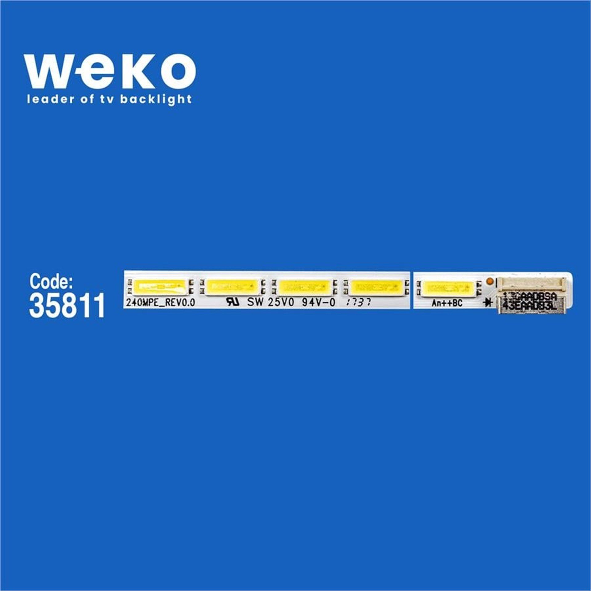 Weko Wkset-6160 35811X1 240Mpe_Rev0.0 Sw 25V0 94V-0 An++Bc 1 Adet Led Bar (39Led) - Tv Led Bar