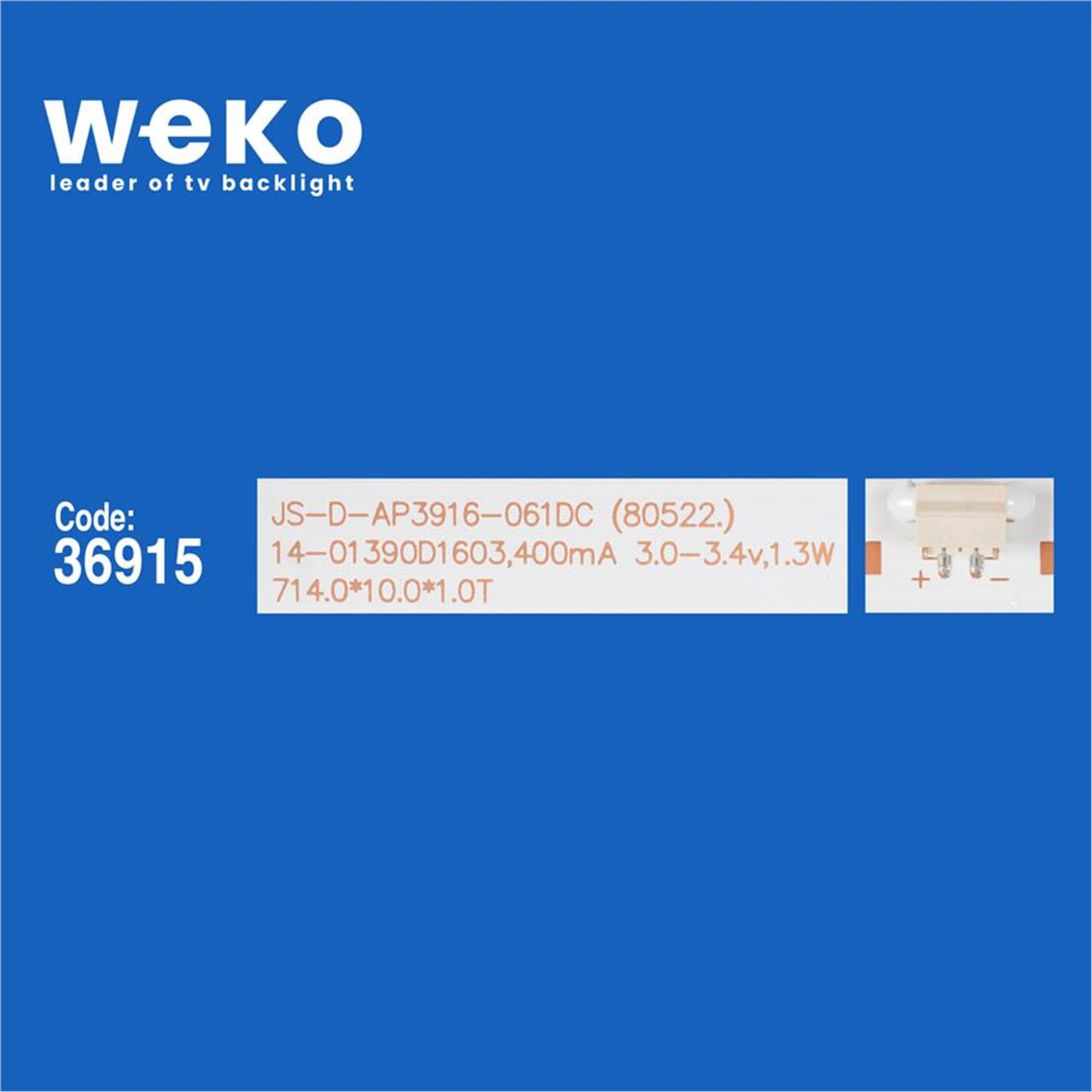 Weko Wkset-6211 36915X3 Js-D-Ap3916-061Dc (80522.)  3 Adet Led Bar - Tv Led Bar