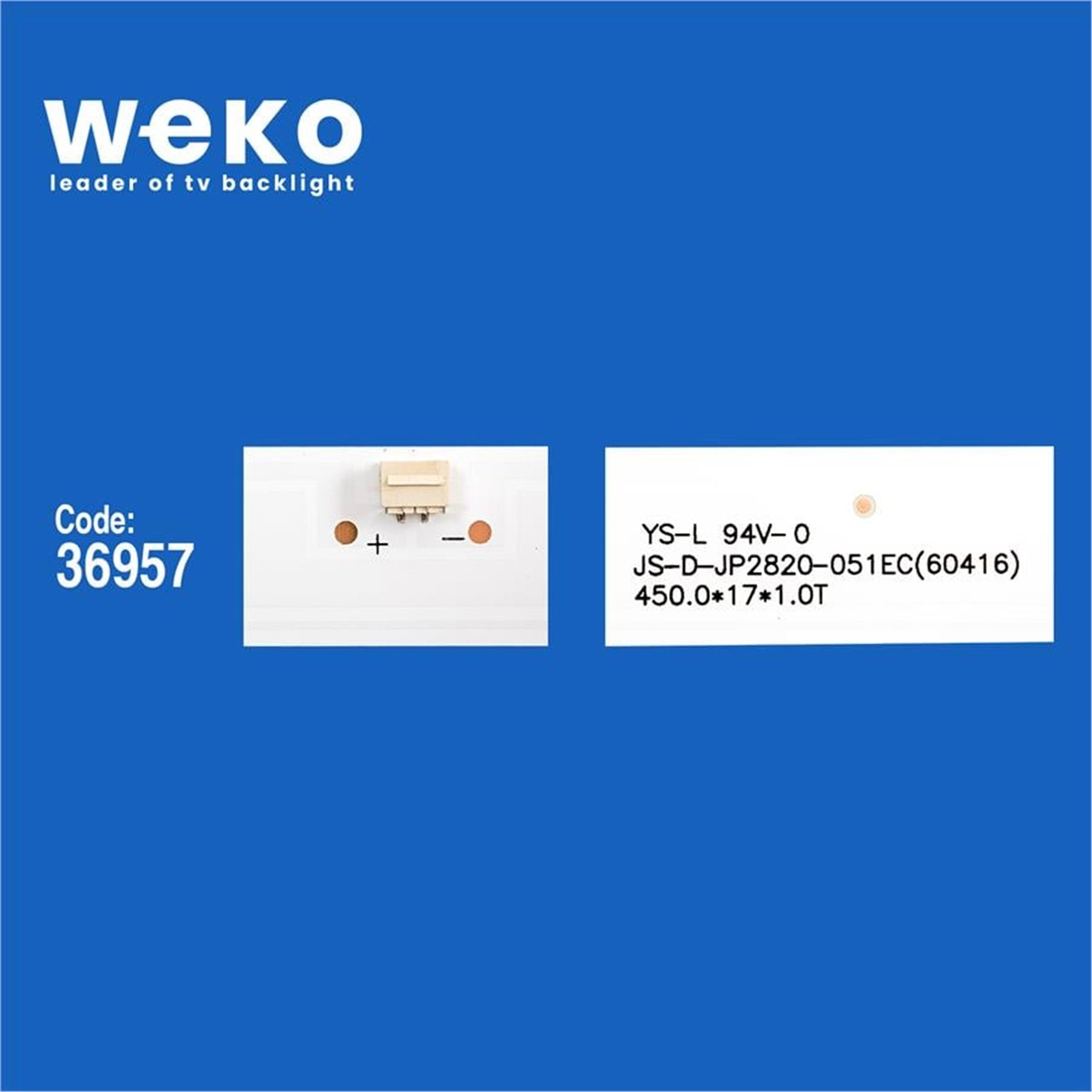 Weko Wkset-6252 36957X2 Js-D-Jp2820-051Ec  2 Adet Led Bar - Tv Led Bar