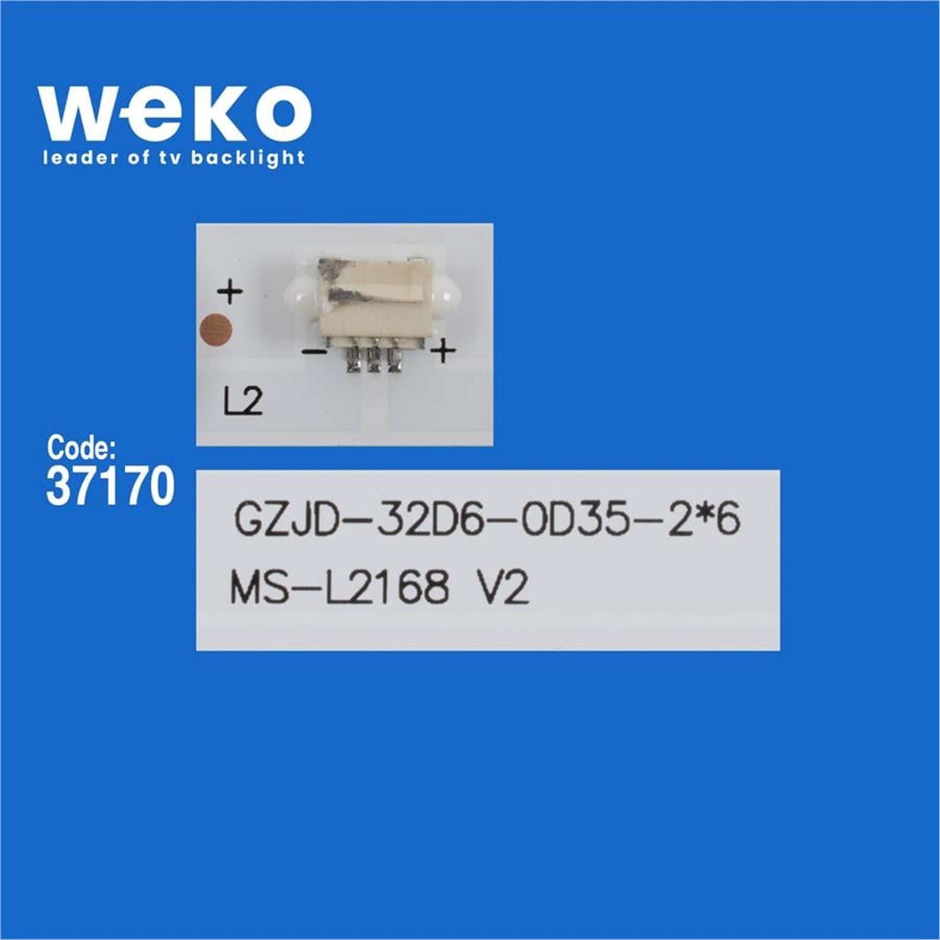 Weko Wkset-6441 37170X2 Jl.D32061330-083As-M  2 Adet Led Bar (3V6led58cm) - Tv Led Bar