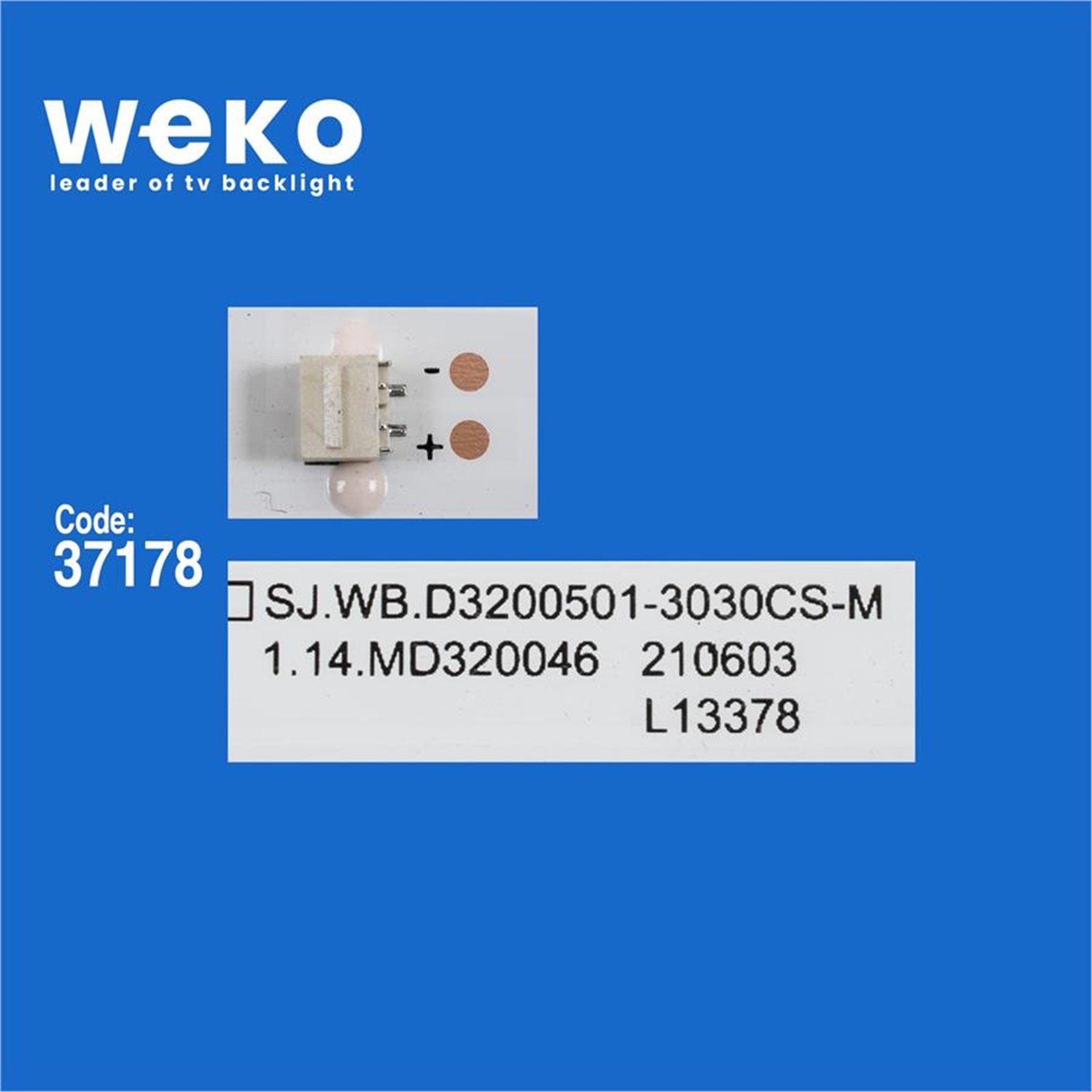 Weko Wkset-6447 37178X2 Sj.Wb.D3200501-3030Cs-M  2 Adet Led Bar - Tv Led Bar
