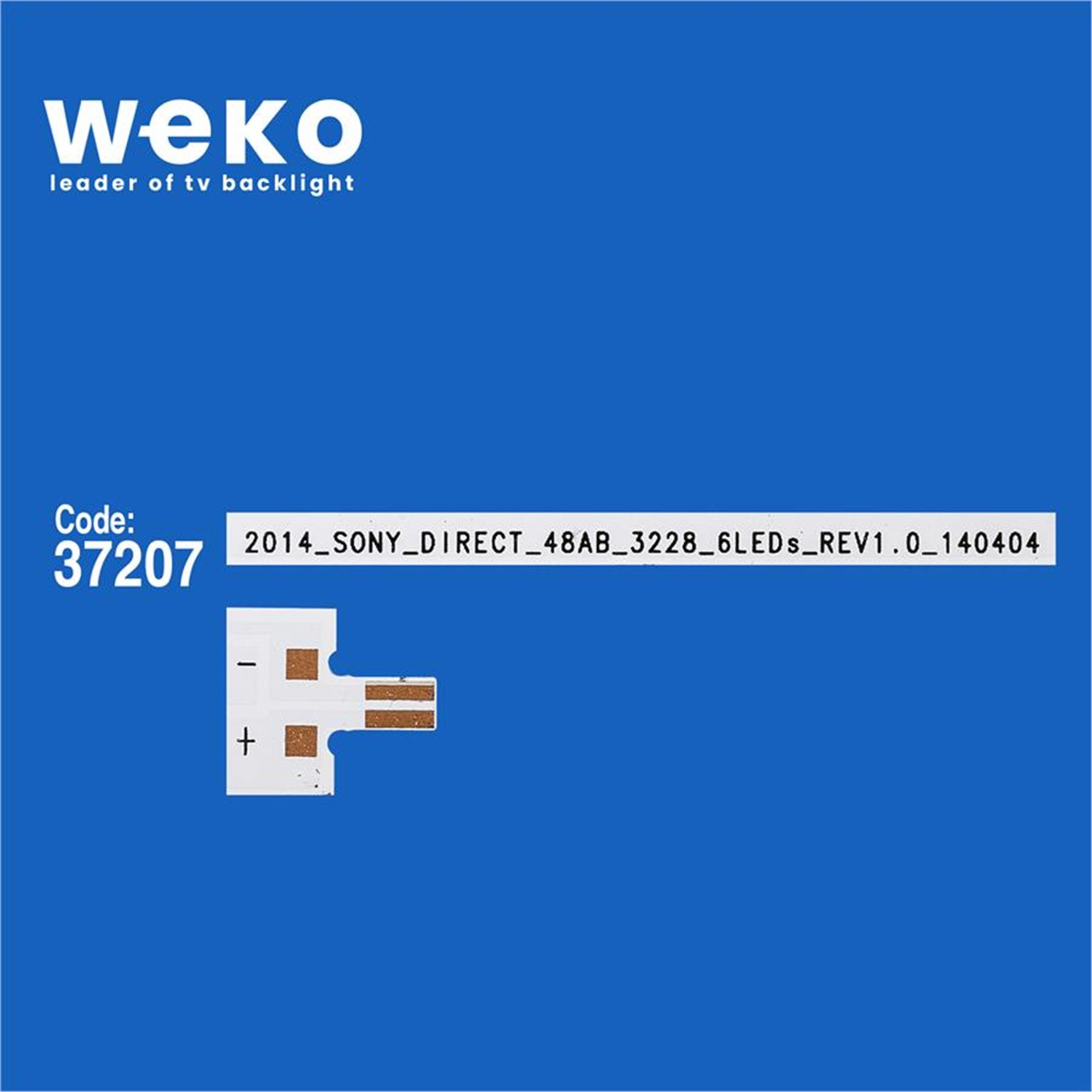 Weko Wkset-6514 37207X12 2014_Sony_Dırect_48_A/B_3228_6Leds140404 12 Adet Led Bar - Tv Led Bar