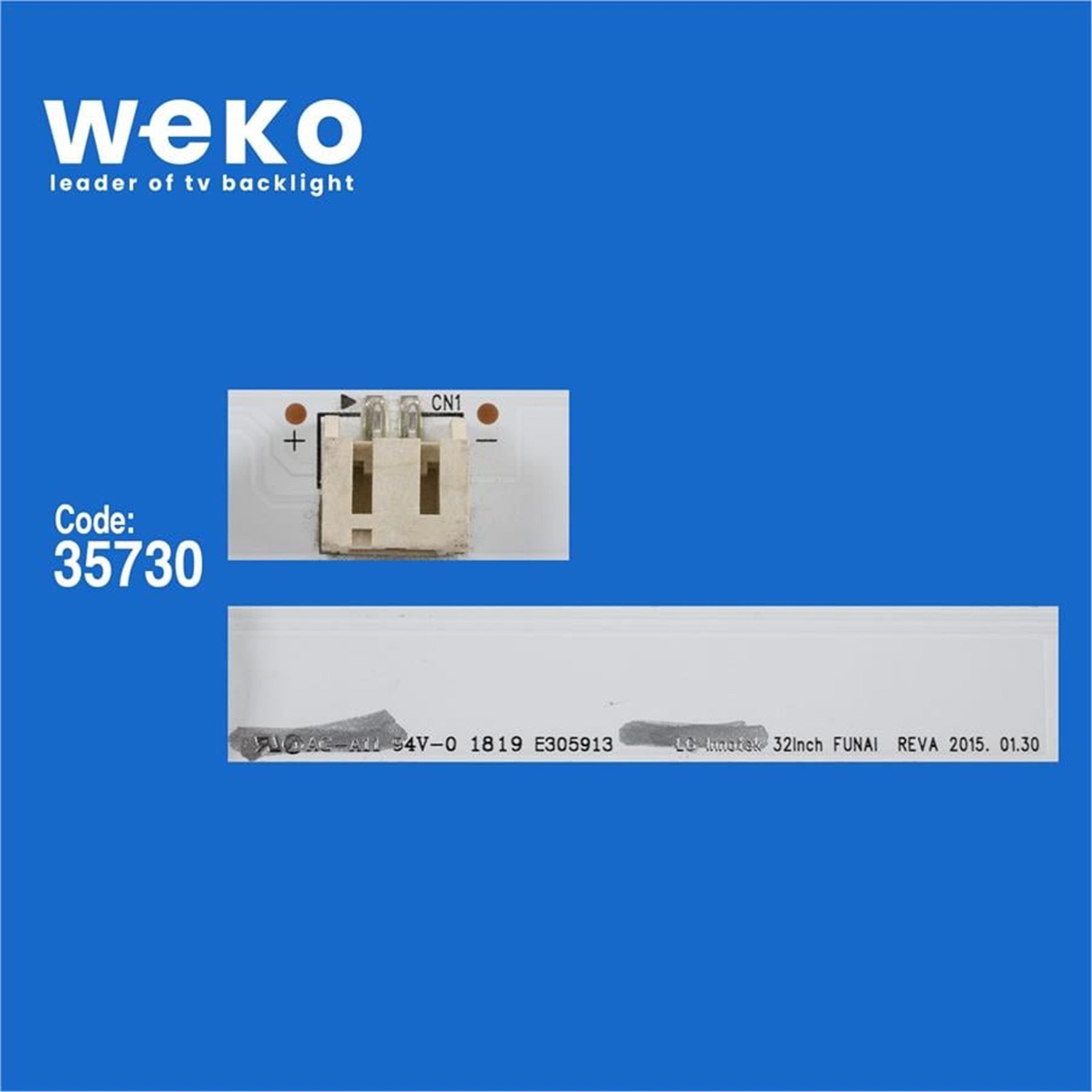 Weko Wkset-6537 35730X3 Lg Innotek 32Inch Funaı Reva - Vdvled0gs049 Rev.A  3 Adet Led Bar - Tv Led Bar