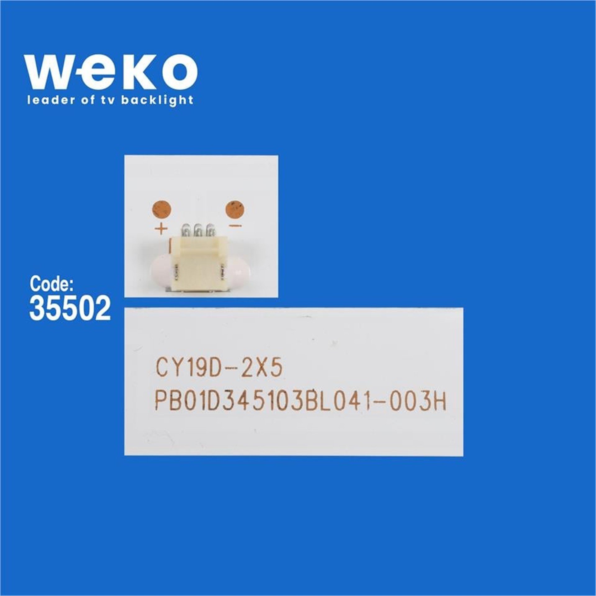Weko Wkset-6545 35502X2 Cy19d-2X5 Pb01d345103bl041-001H - 8D2A-Dlm1-950501  2 Adet Led Bar - Tv Led Bar