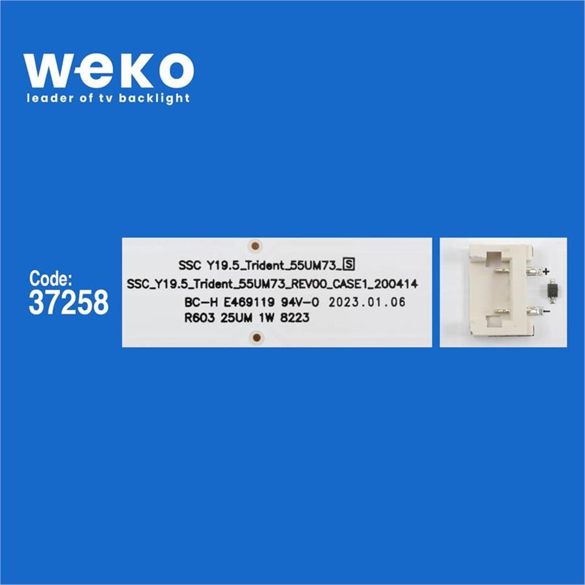 Weko Wkset-6588 37258X4 Ssc_Y19.5_Trıdent_55Um73_Rev00_190614  4 Adet Led Bar - Tv Led Bar