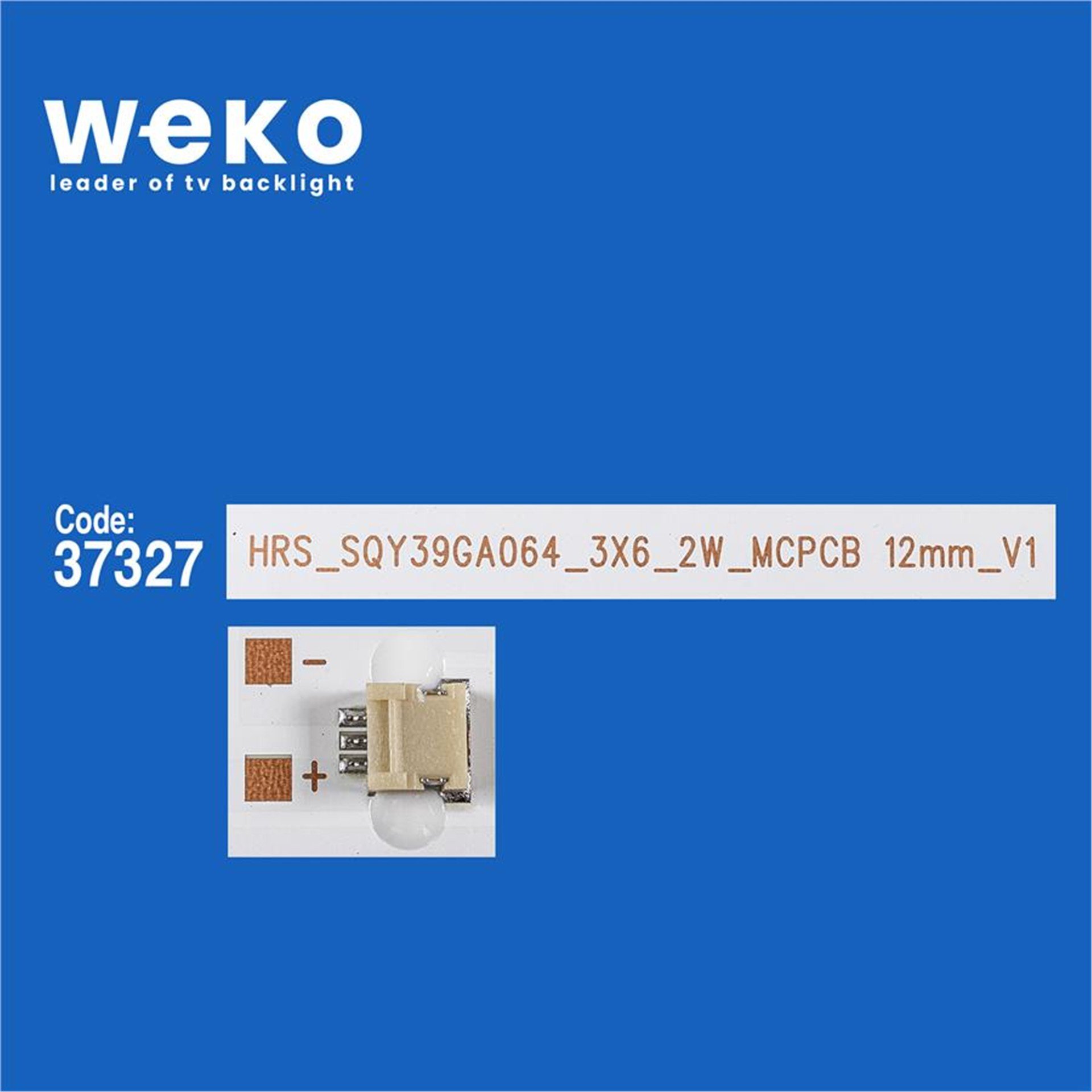 Weko Wkset-6658 37327X3 Hrs_Sqy39ga064_3X6_2W_Mcpcb 12Mm_V1 3 Adet Led Bar - Tv Led Bar