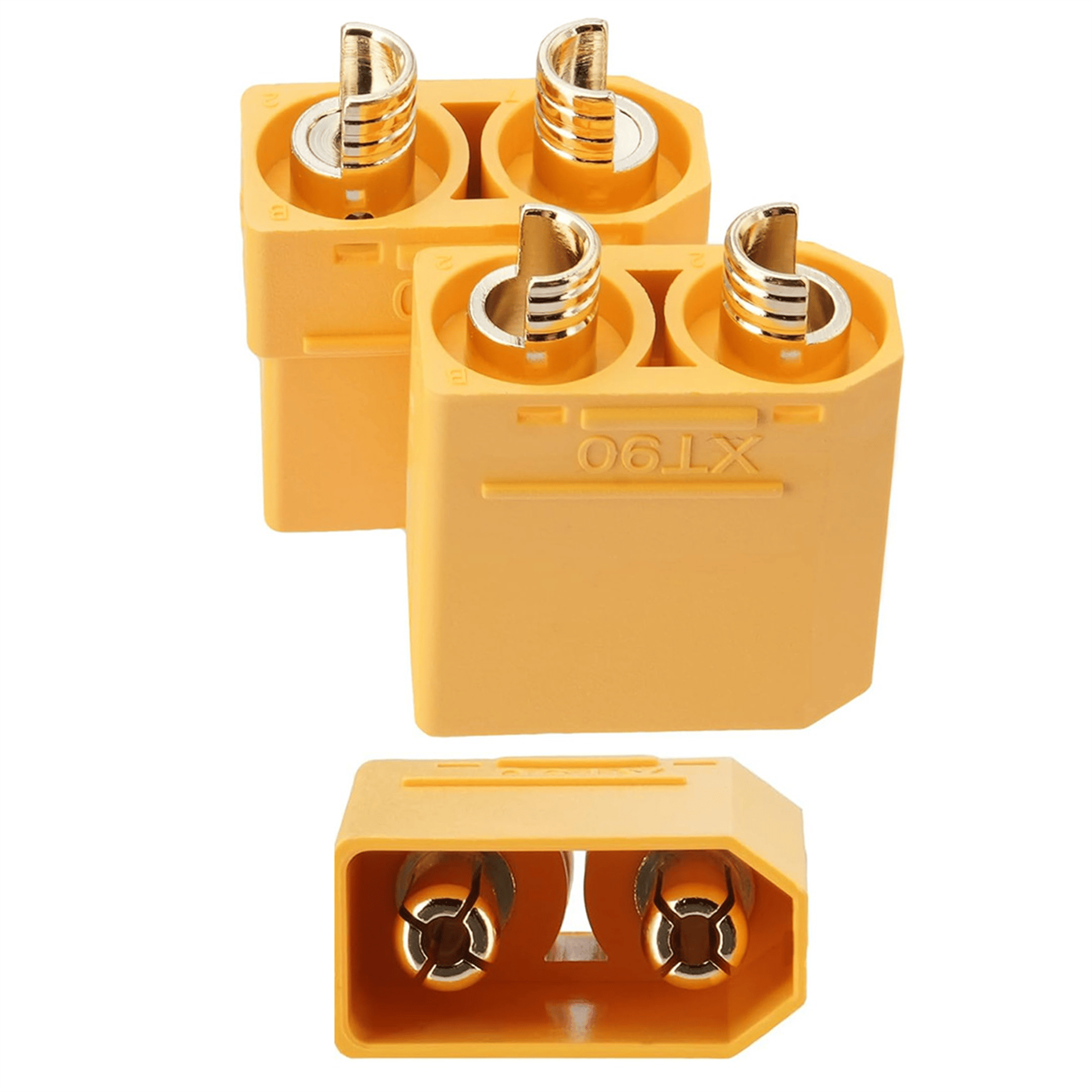 Powermaster XT90 Konnektör Erkek/Di̇şi̇ Soket Çi̇fti̇ (Lipo Batarya İçi̇n) 4 Parça - Fiş - Jack - Şase - Buton - Konnektör