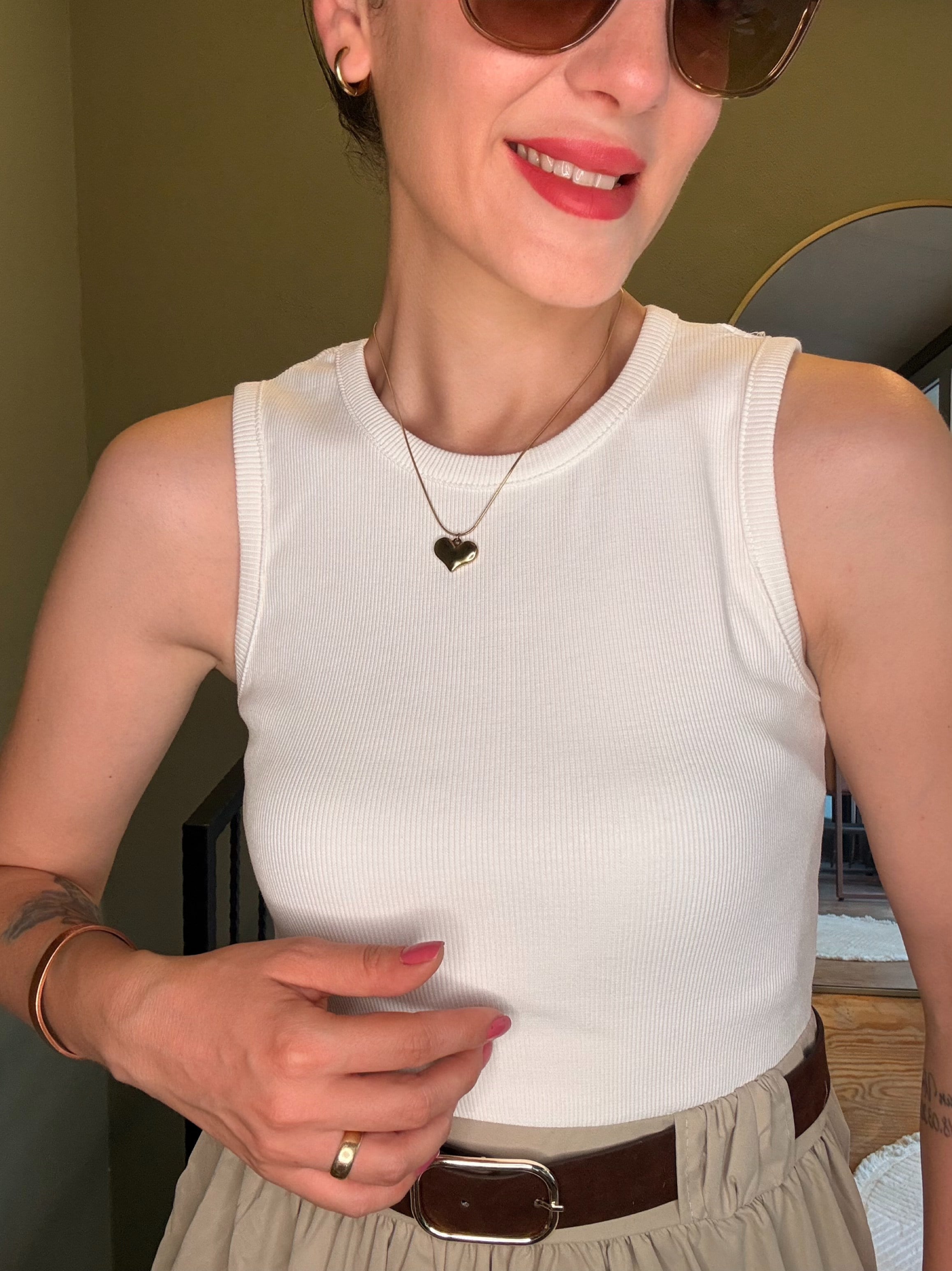 Krem Kaşkorse & Soft Touch Kemerli Elbise