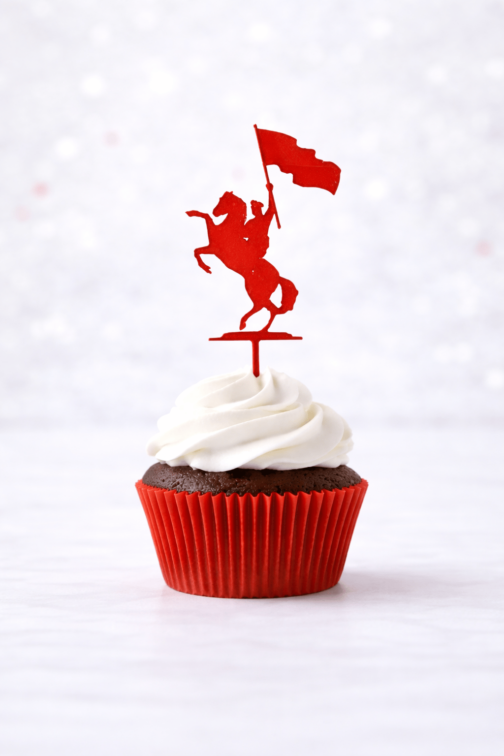 23 Nisan Çocuk Bayramı 4lü Tekrar Kullanılır Pasta Kürdanı Cupcake Kek Tatlı Kırmızı Plastik