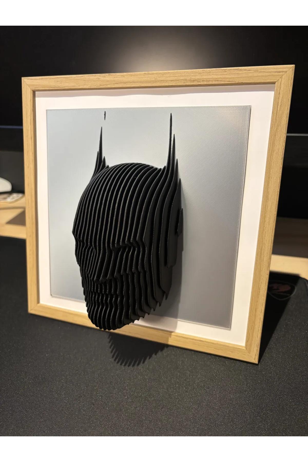 3 Boyutlu Batman Marvel Figür Heykel Tablo - Çerçevesiz