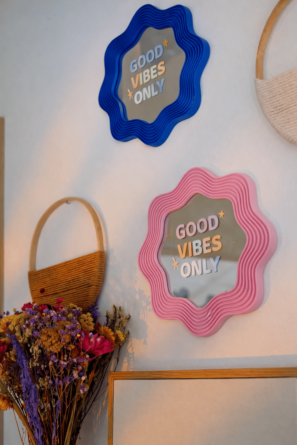 BLOOMY Ayna – Eğlenceli 3D Çerçeve – Yazılı Cam Ayna / SHINE BABY