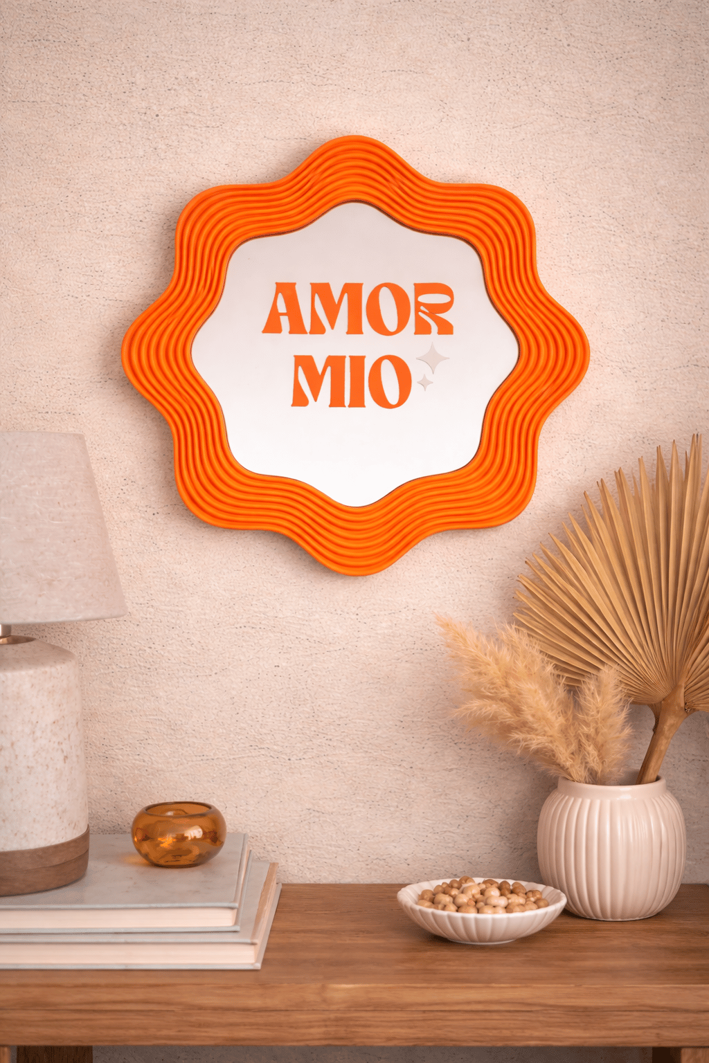 BLOOMY Ayna – Eğlenceli 3D Çerçeve – Yazılı Cam Ayna / Amor Baby