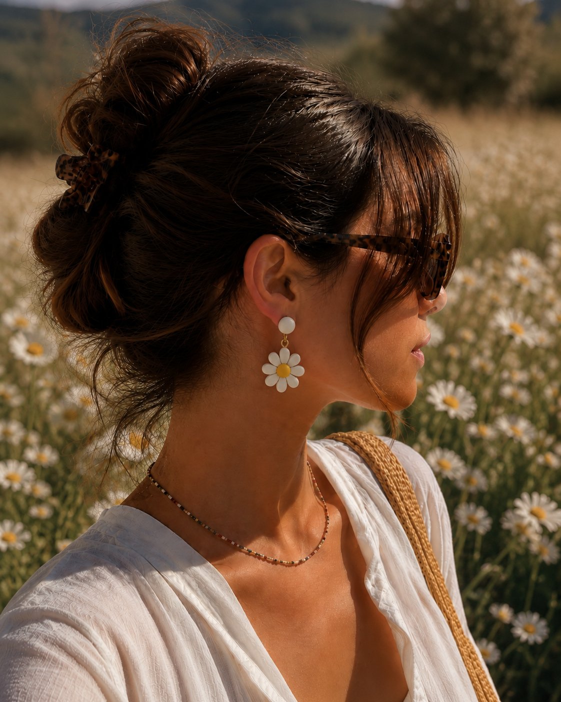 Daisy Bloom – Papatya Sallantılı Küpe 