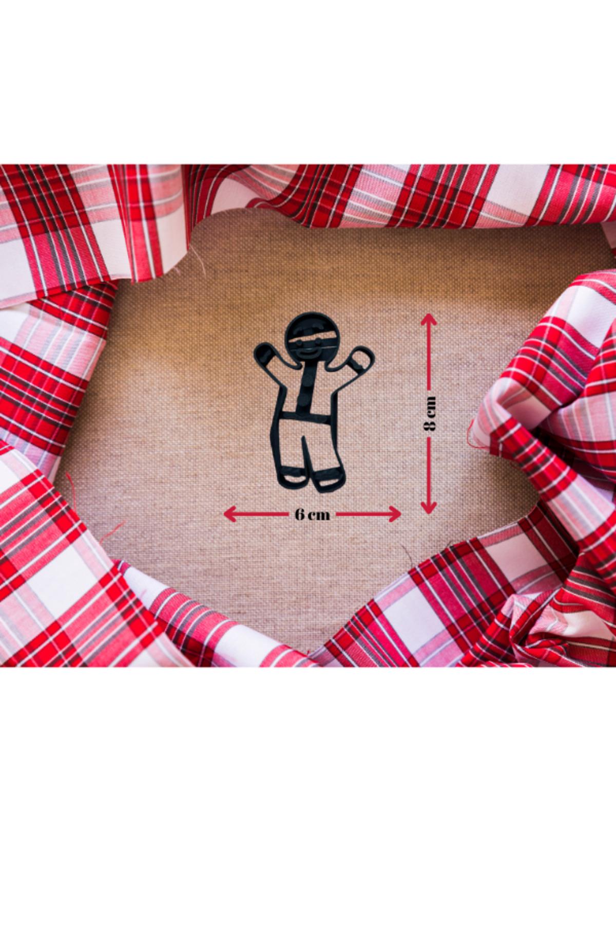 Ginger Kurabiye Adam Gingerbread Man 3'lü Kurabiye Kalıbı Seti Hamur Şekillendirici