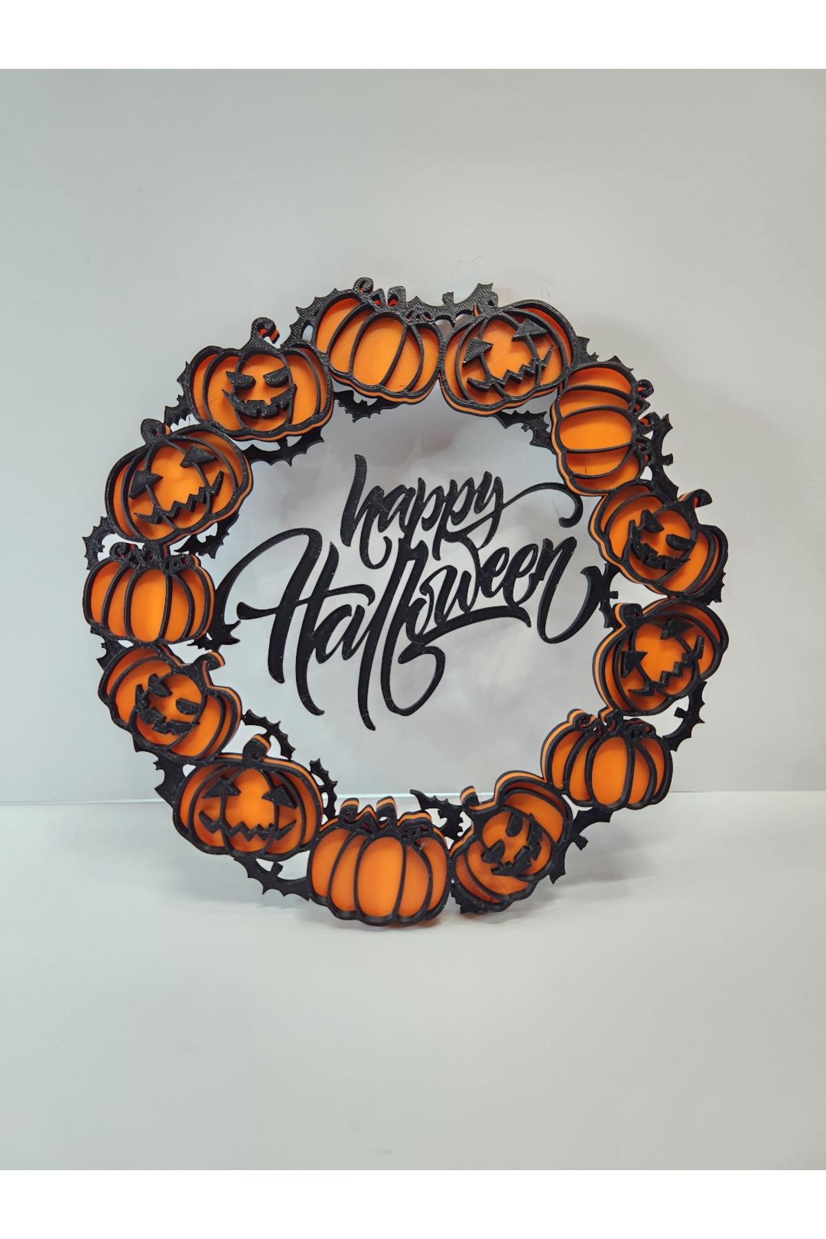 Halloween Cadılar Bayramı Kapı, Duvar, Cam Süsü Kapı Çelengi Plastik 20 Cm