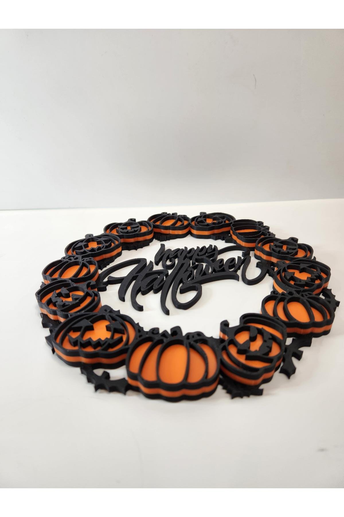 Halloween Cadılar Bayramı Kapı, Duvar, Cam Süsü Kapı Çelengi Plastik 20 Cm