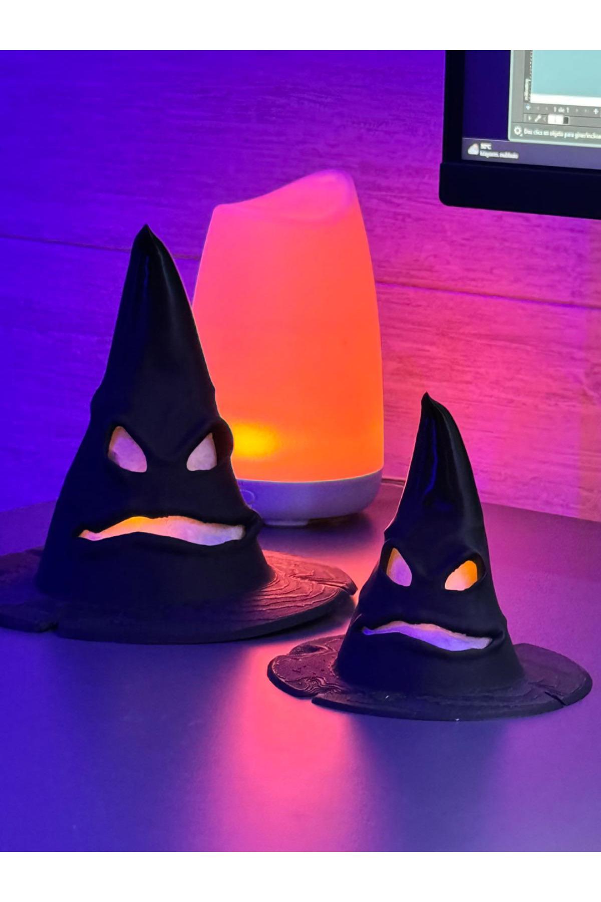 Halloween Şapkası , Cadılar Bayramı - 1 Adet 10 cm , 1 Adet 15 cm
