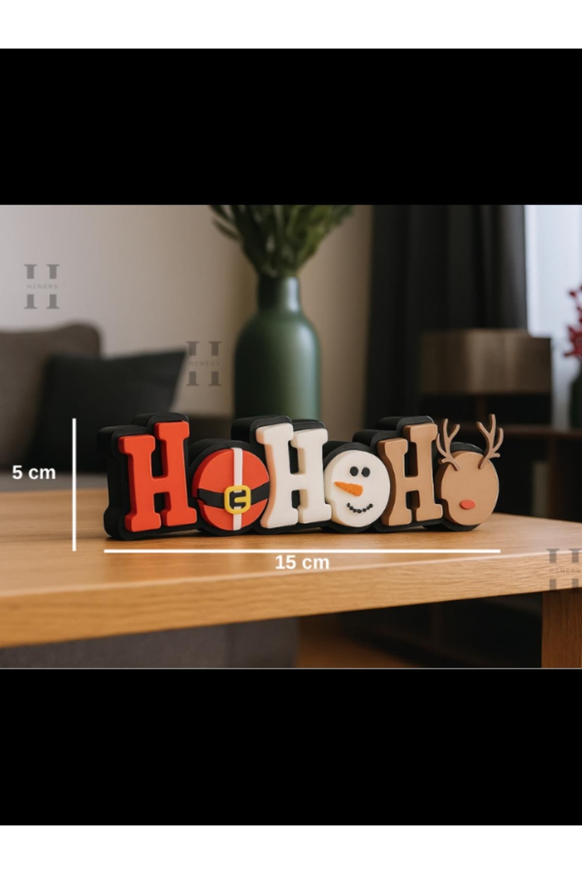 Hohoho Yılbaş Figürü Dekoratif Süs - 15cm - Plastik