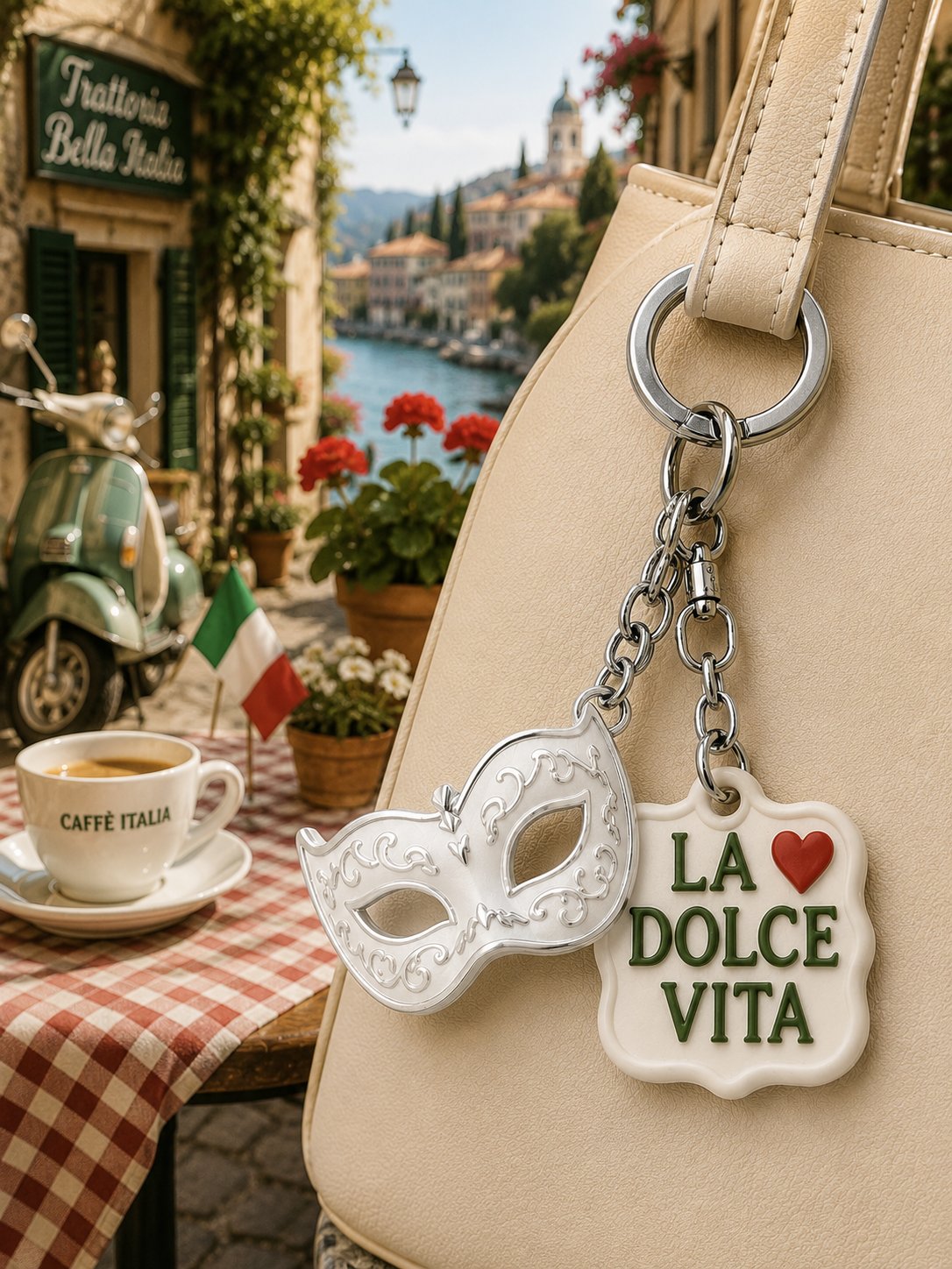 Italian Summer Bag Charm / Italya Çanta Çarmı - Anahtarlık