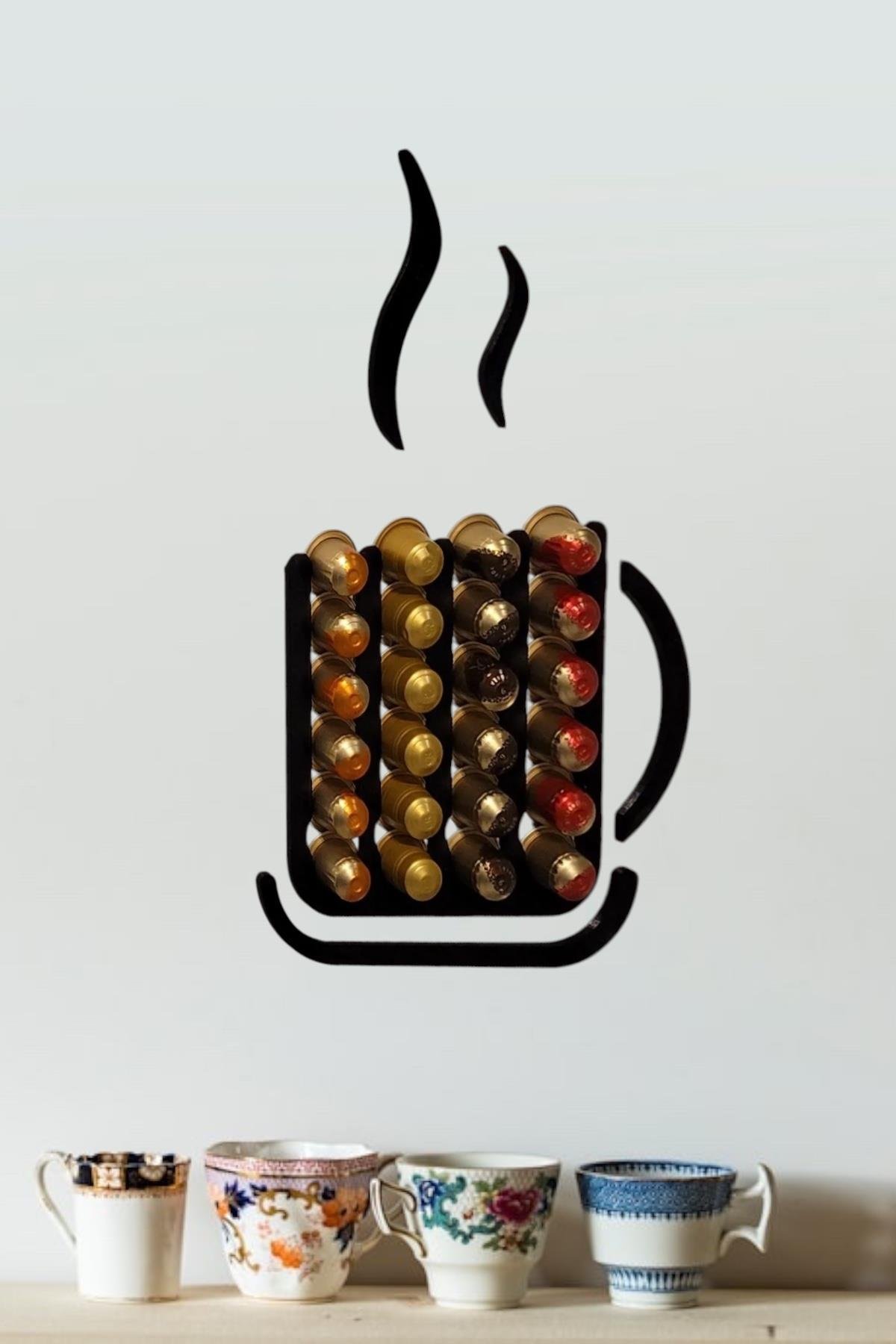 Kapsül Kahve Tutucu Düzenleyici Organizer Kahve Bardağı Model Nespresso
