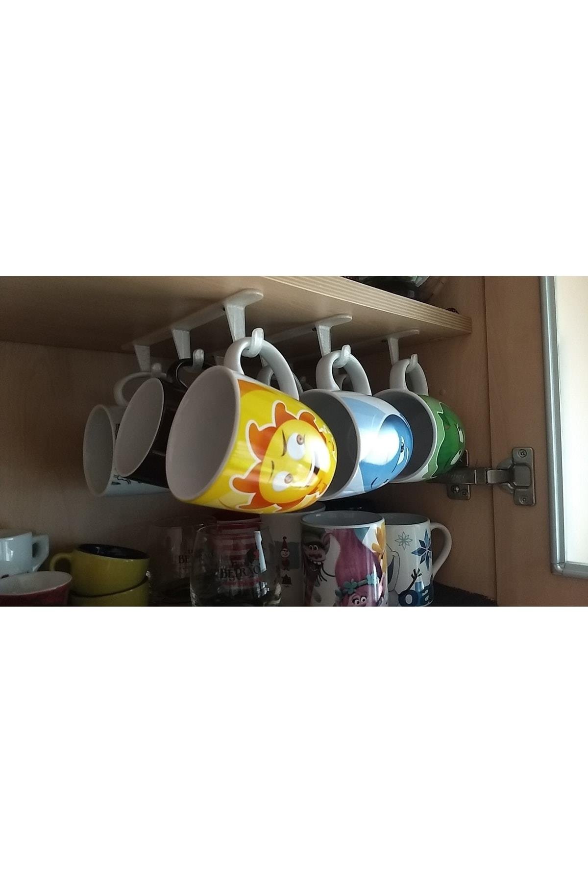 Kupa Fincan Askılık 2'li Set Kulplu Bardak Standı Kupa Organizer