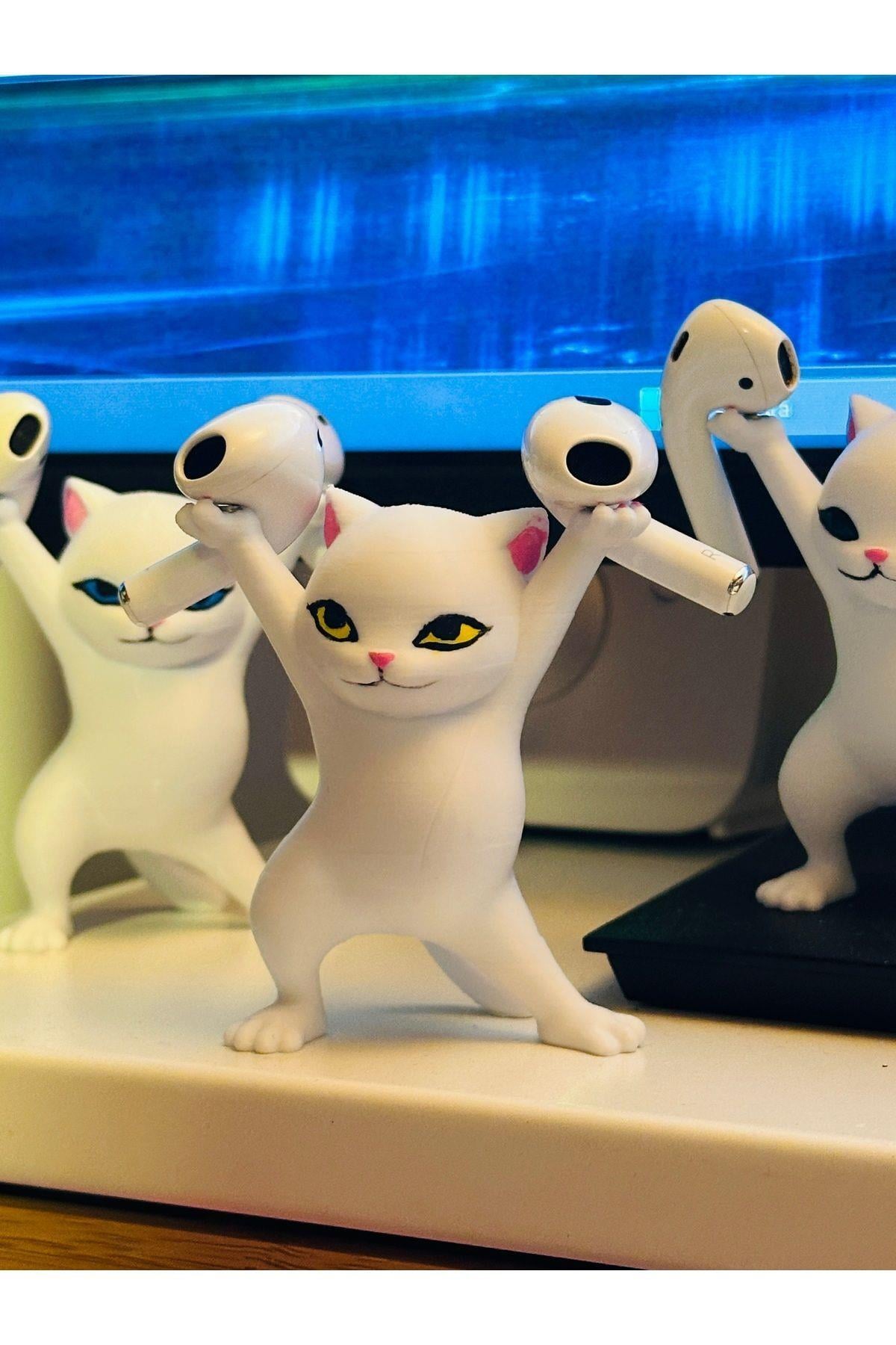 Mıknatıslı Kulaklık Tutucu Kedi - Hızlı Kulaklık Standı