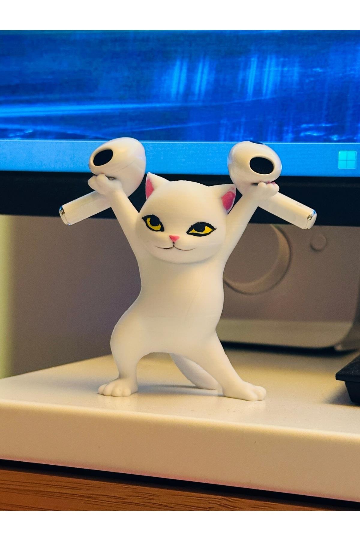 Mıknatıslı Kulaklık Tutucu Kedi - Hızlı Kulaklık Standı