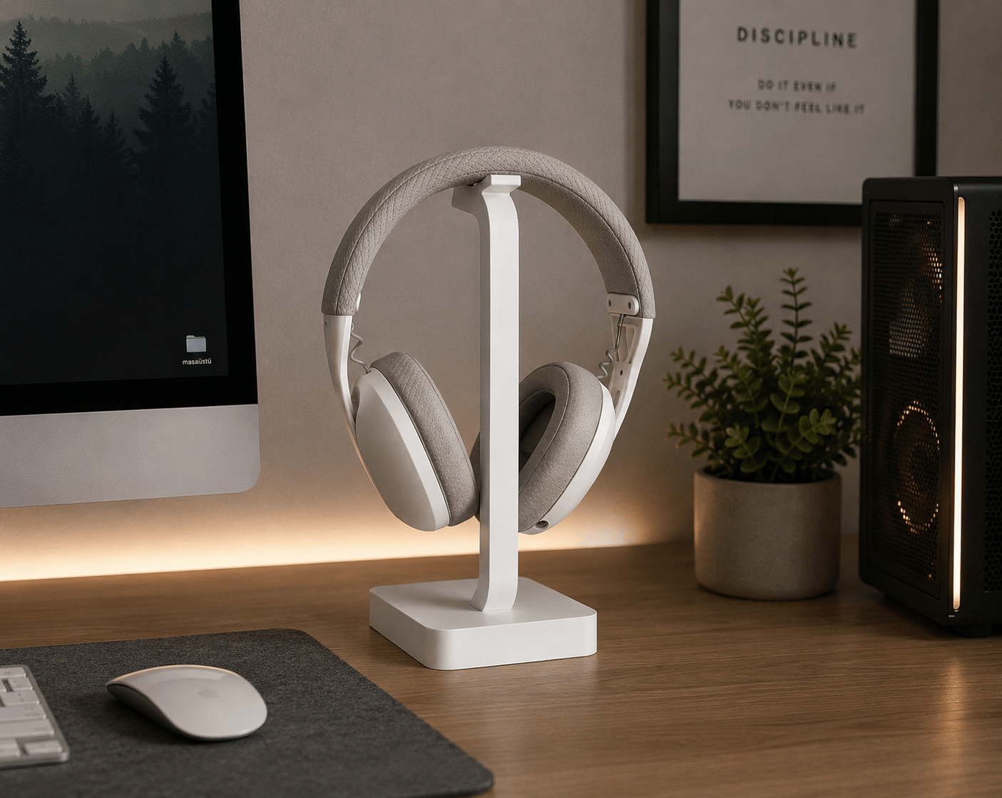 Modern Kulaklık Standı – Masaüstü Kulaklık Askısı – Minimal Tasarım – 14 cm
