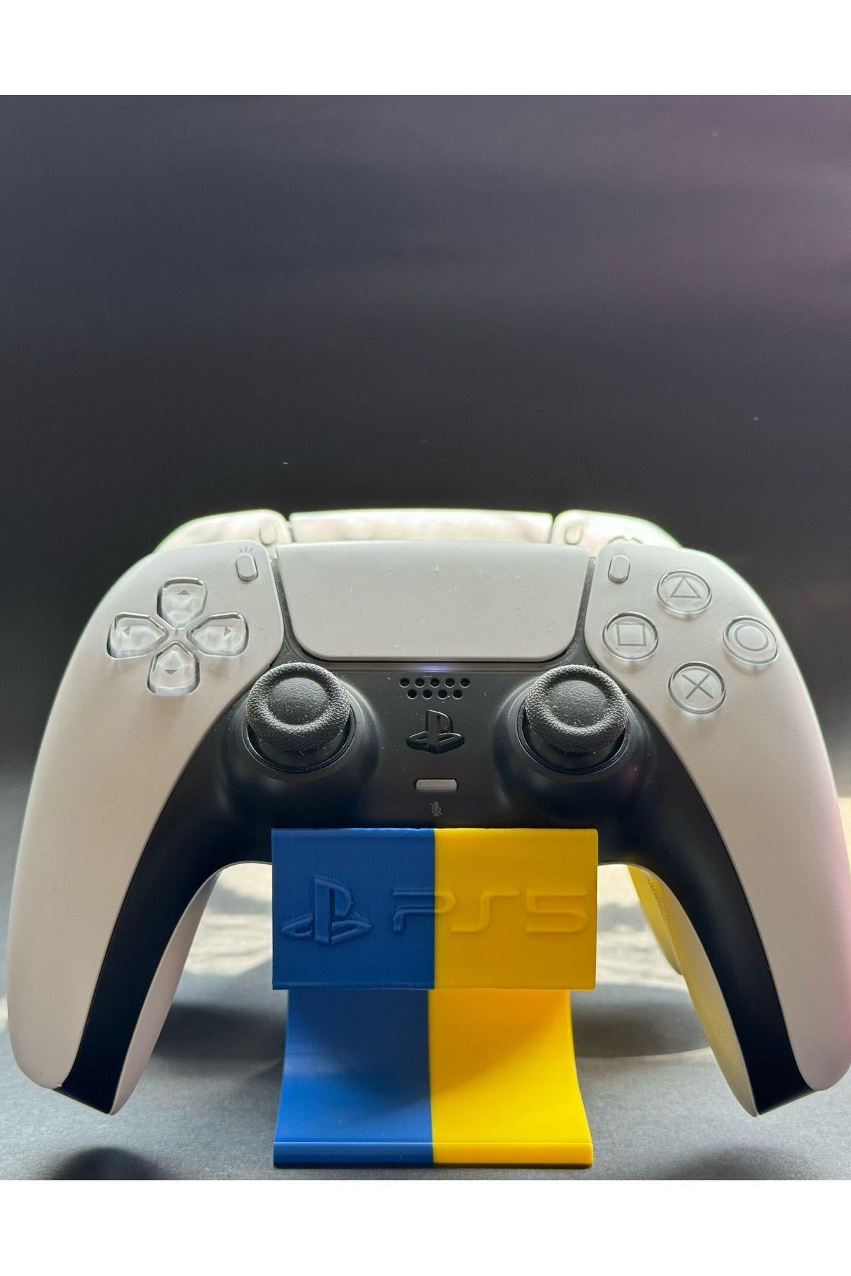 Ps5 2'li Dualsense Kol Standı Joystick Tutucu Mavi-Sarı
