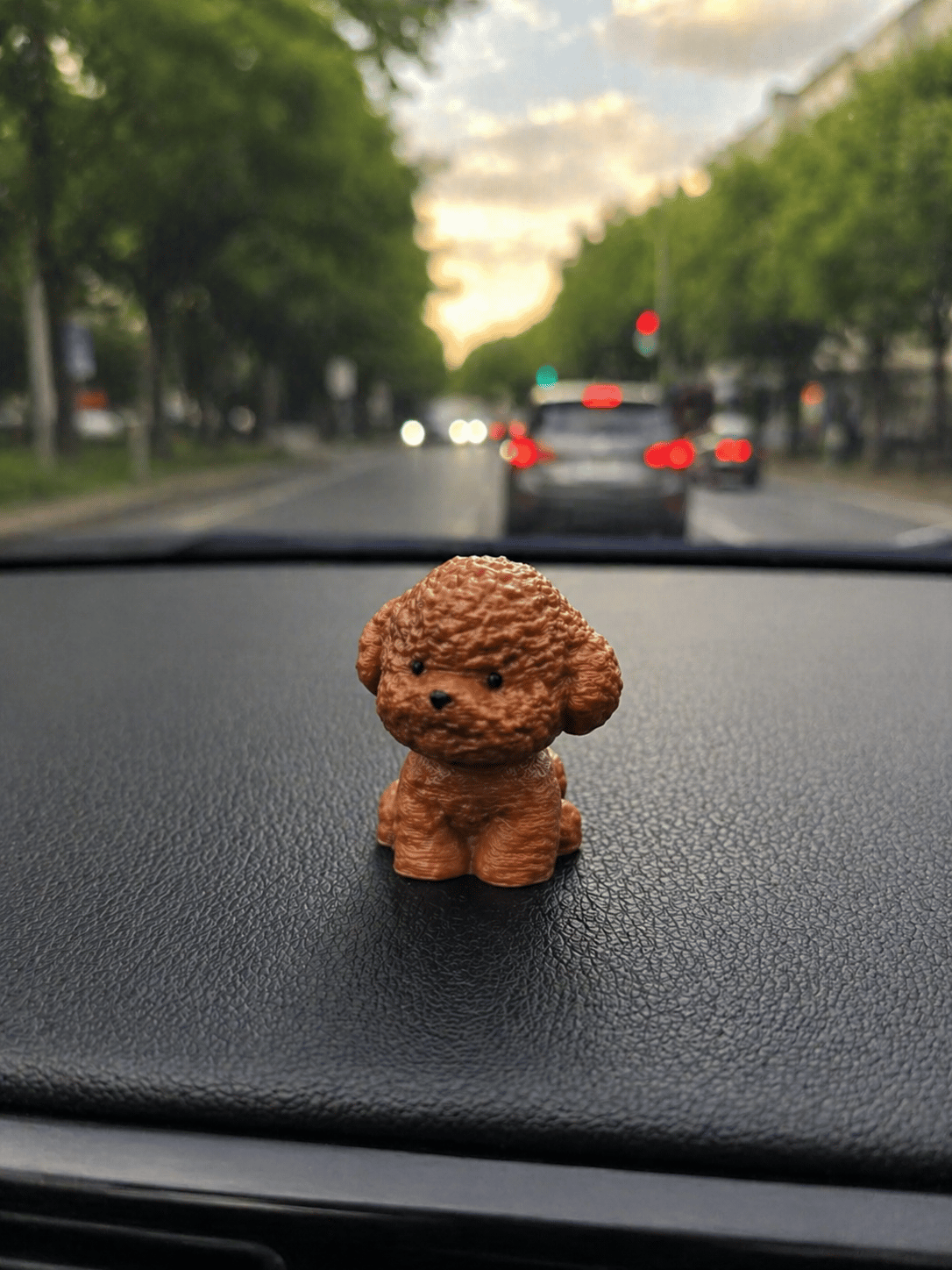 Sevimli Köpek Toy Poddle Araba Süsü, Masa Süsü, Minik Süs Hediye - 5 adet